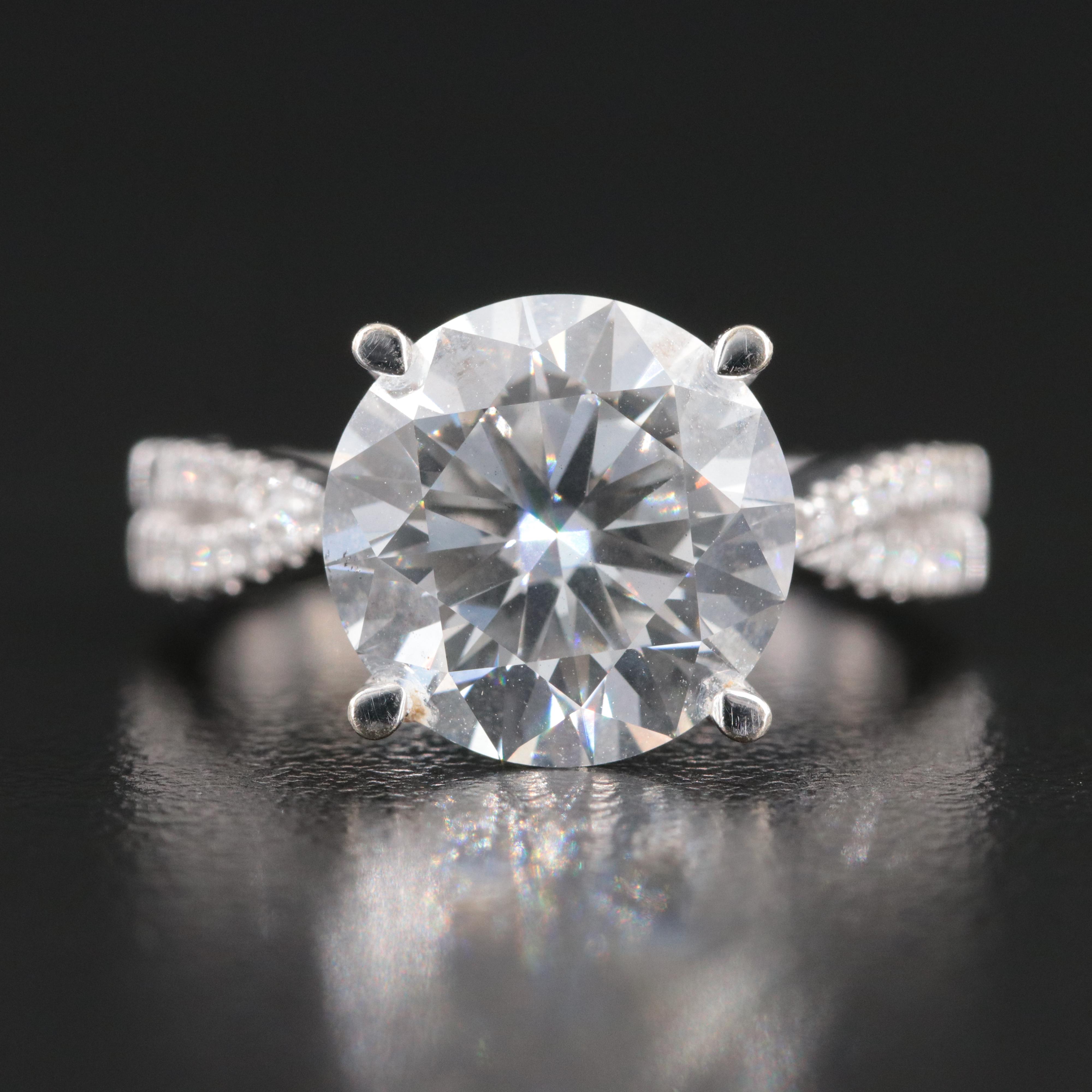 14K 5.03 CTW Lab Grown Diamond Ring
