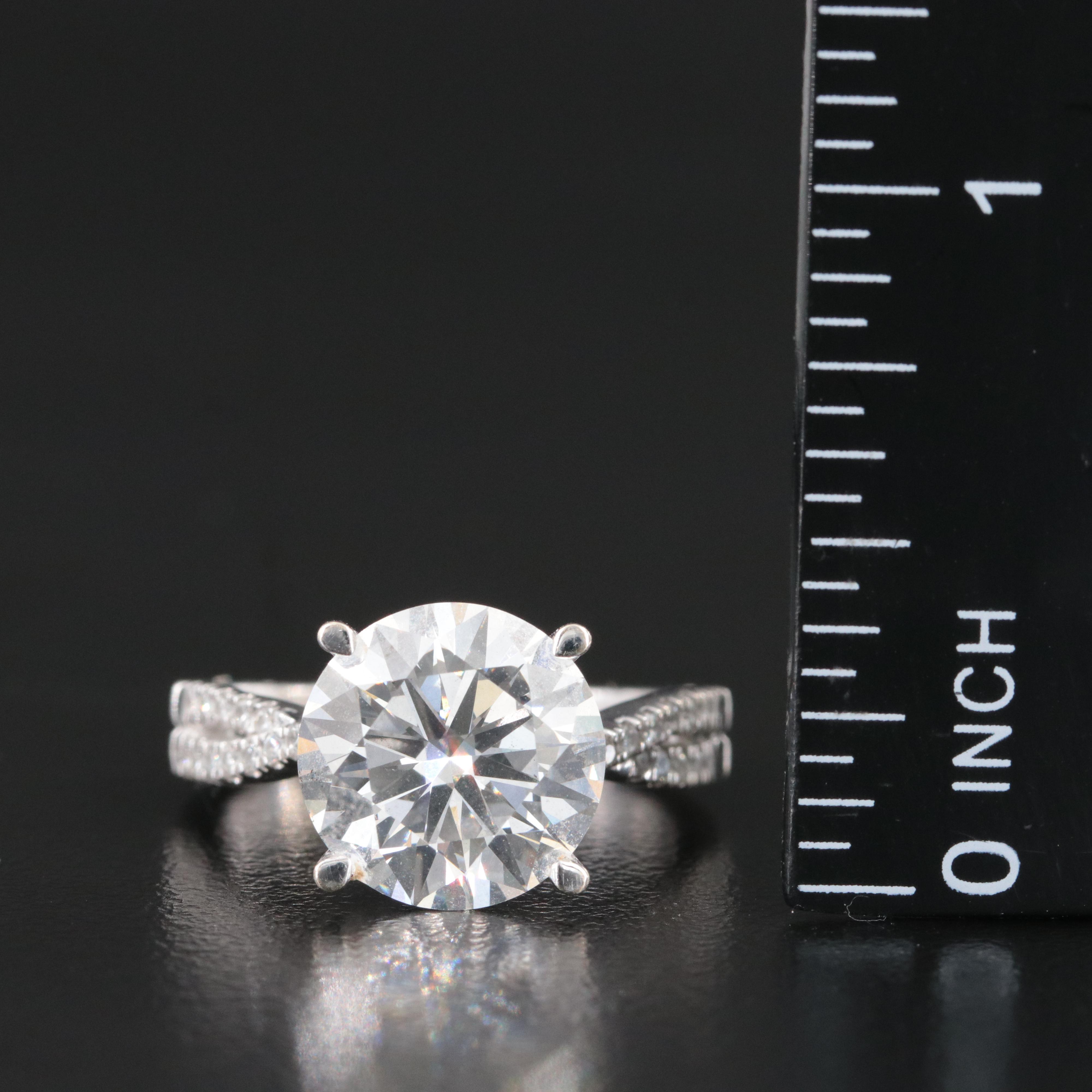 14K 5.03 CTW Lab Grown Diamond Ring