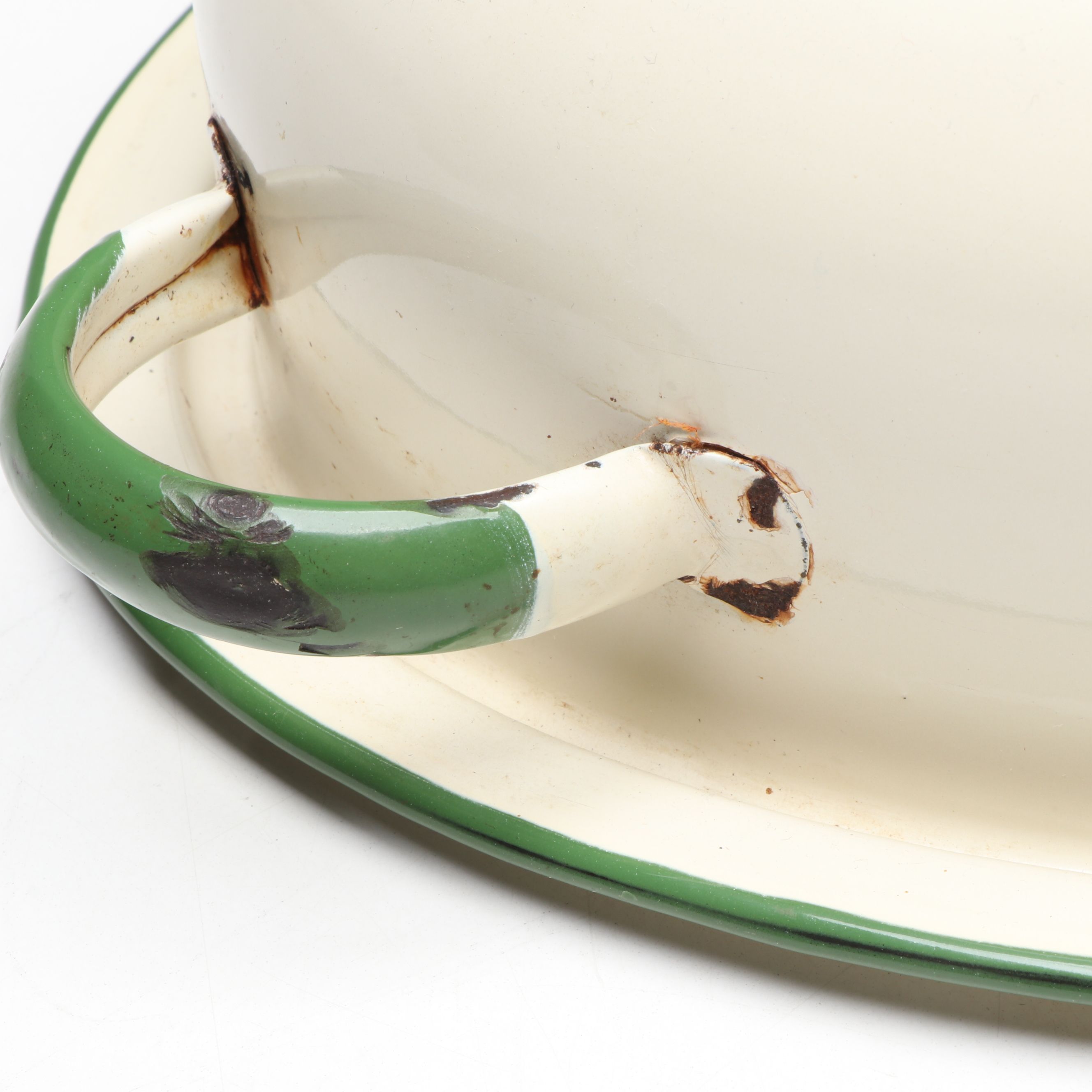 Art Deco Enameled Roasting Pan, Early to Mid-20th Century