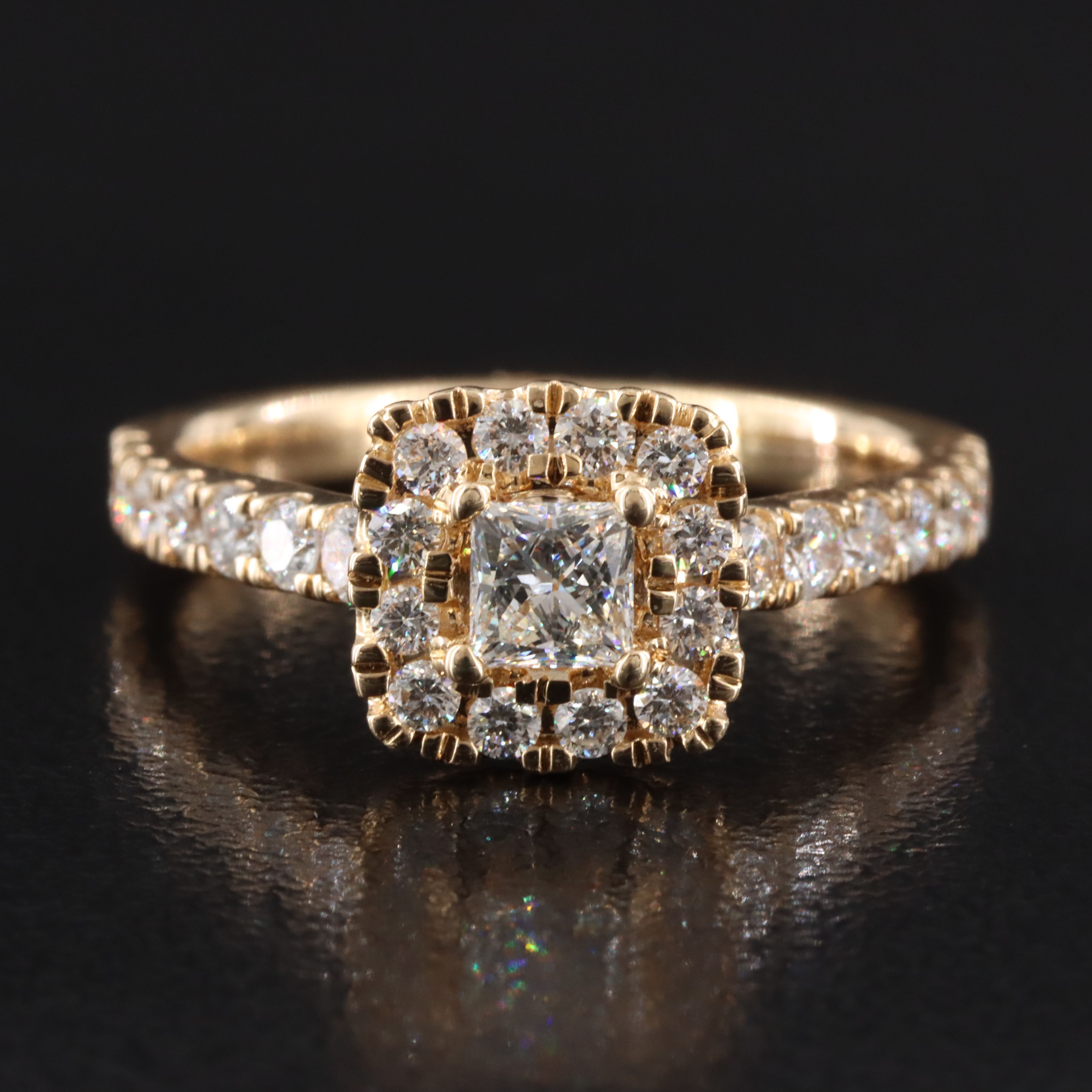 14K 1.10 CTW Lab Grown Diamond Ring with Online IGI Report