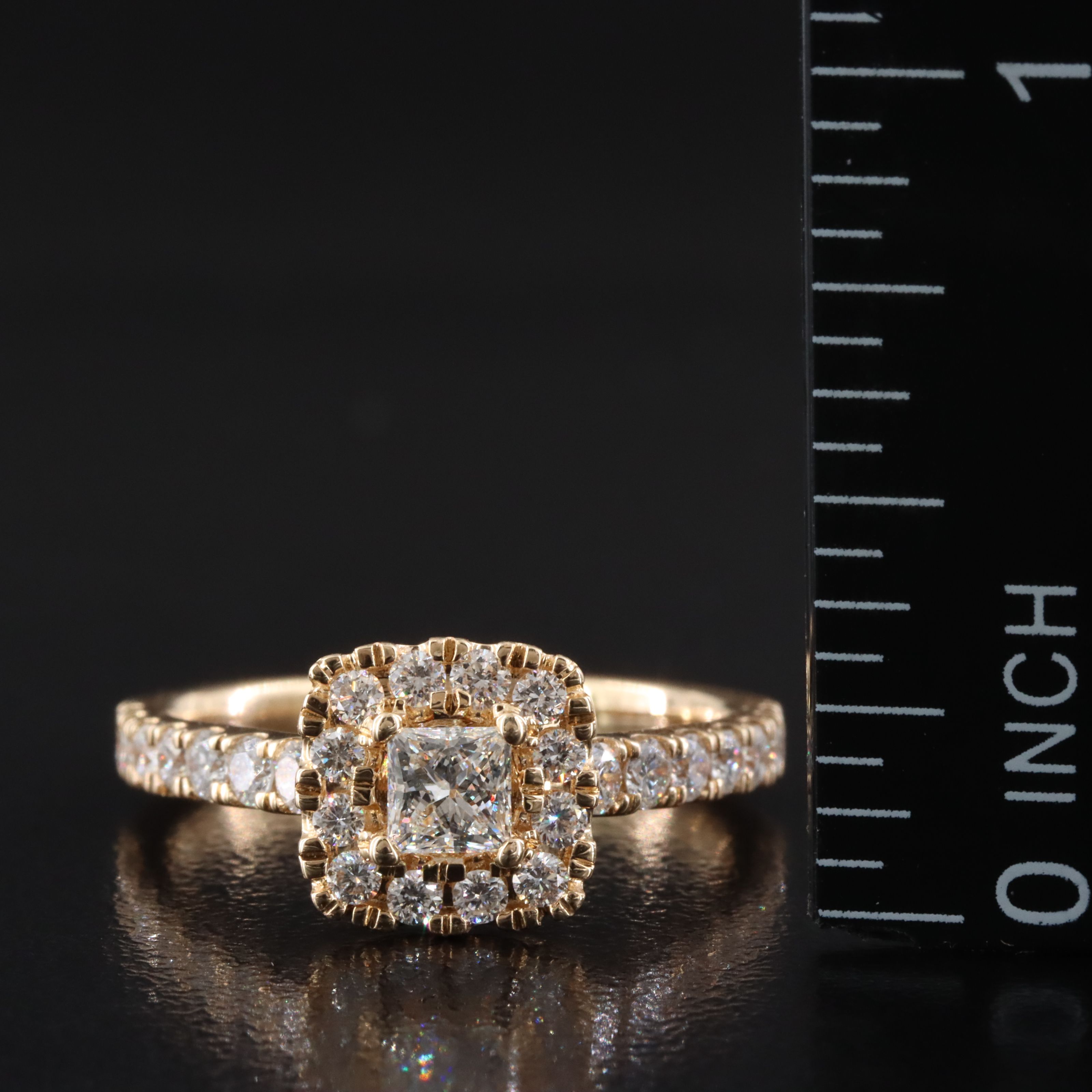 14K 1.10 CTW Lab Grown Diamond Ring with Online IGI Report
