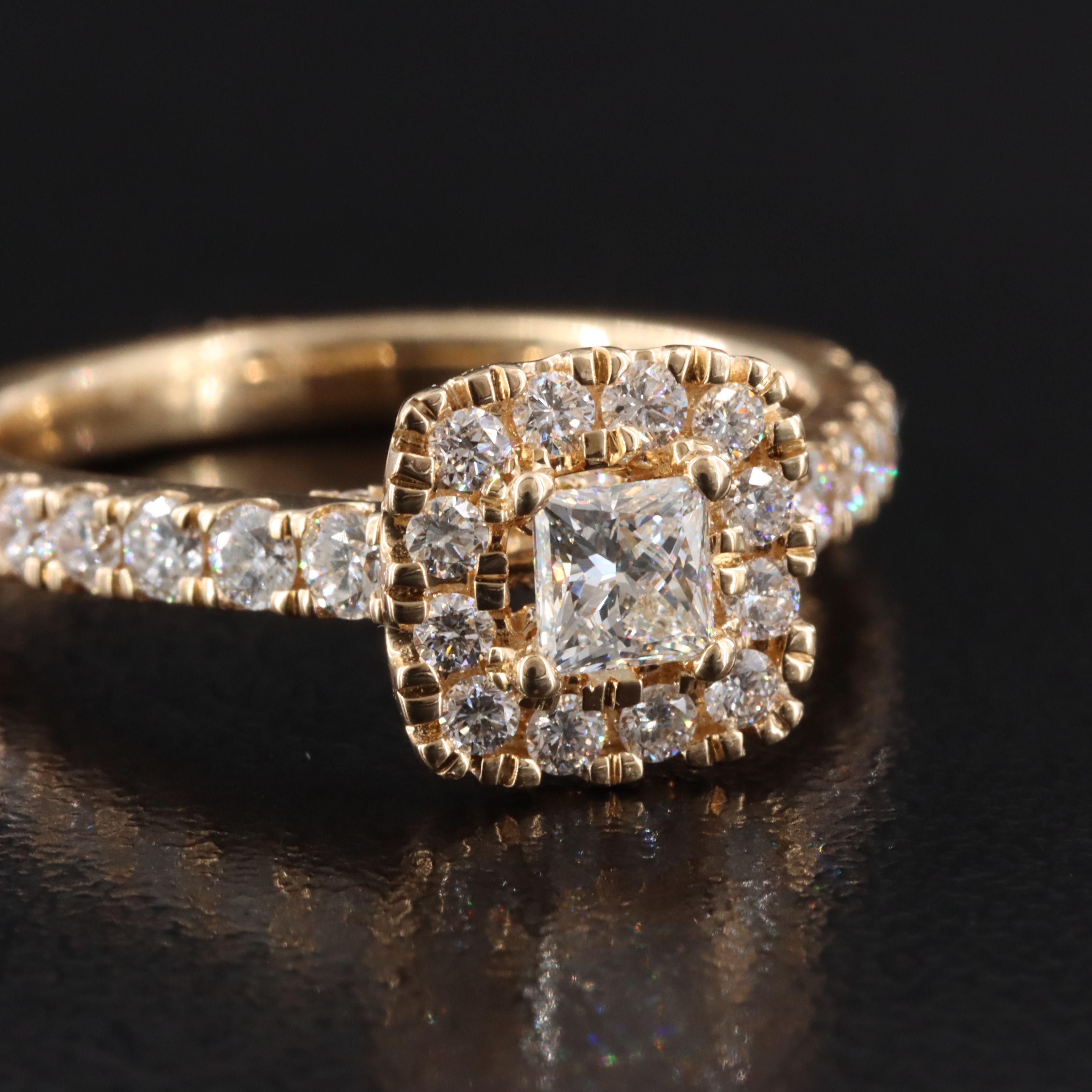 14K 1.10 CTW Lab Grown Diamond Ring with Online IGI Report