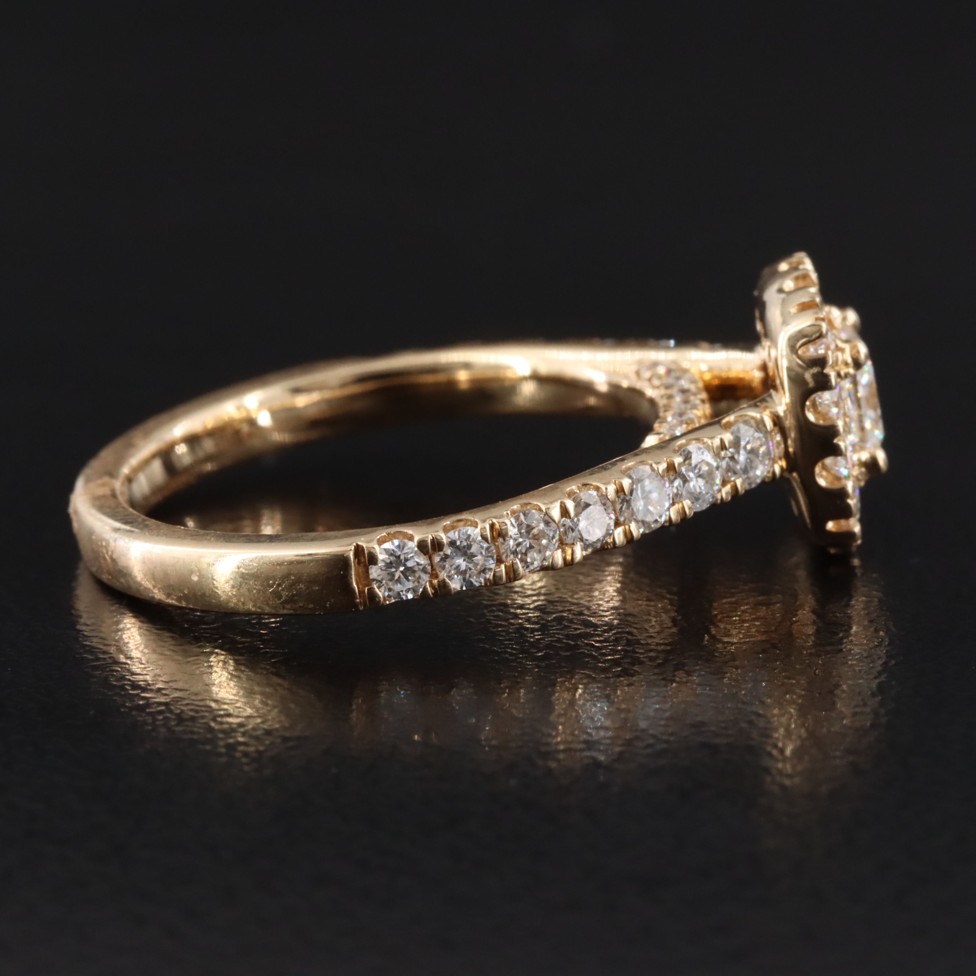 14K 1.10 CTW Lab Grown Diamond Ring with Online IGI Report