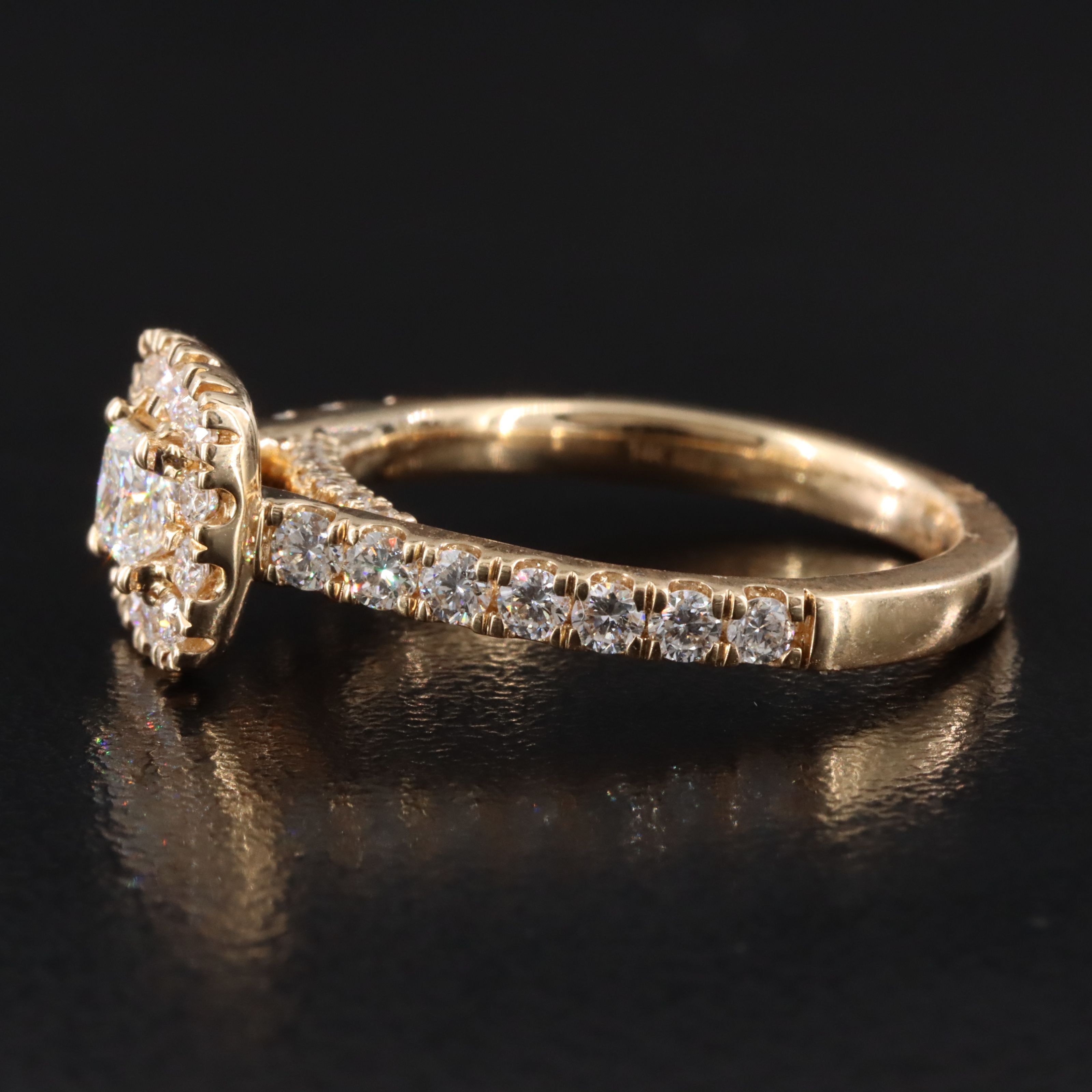 14K 1.10 CTW Lab Grown Diamond Ring with Online IGI Report