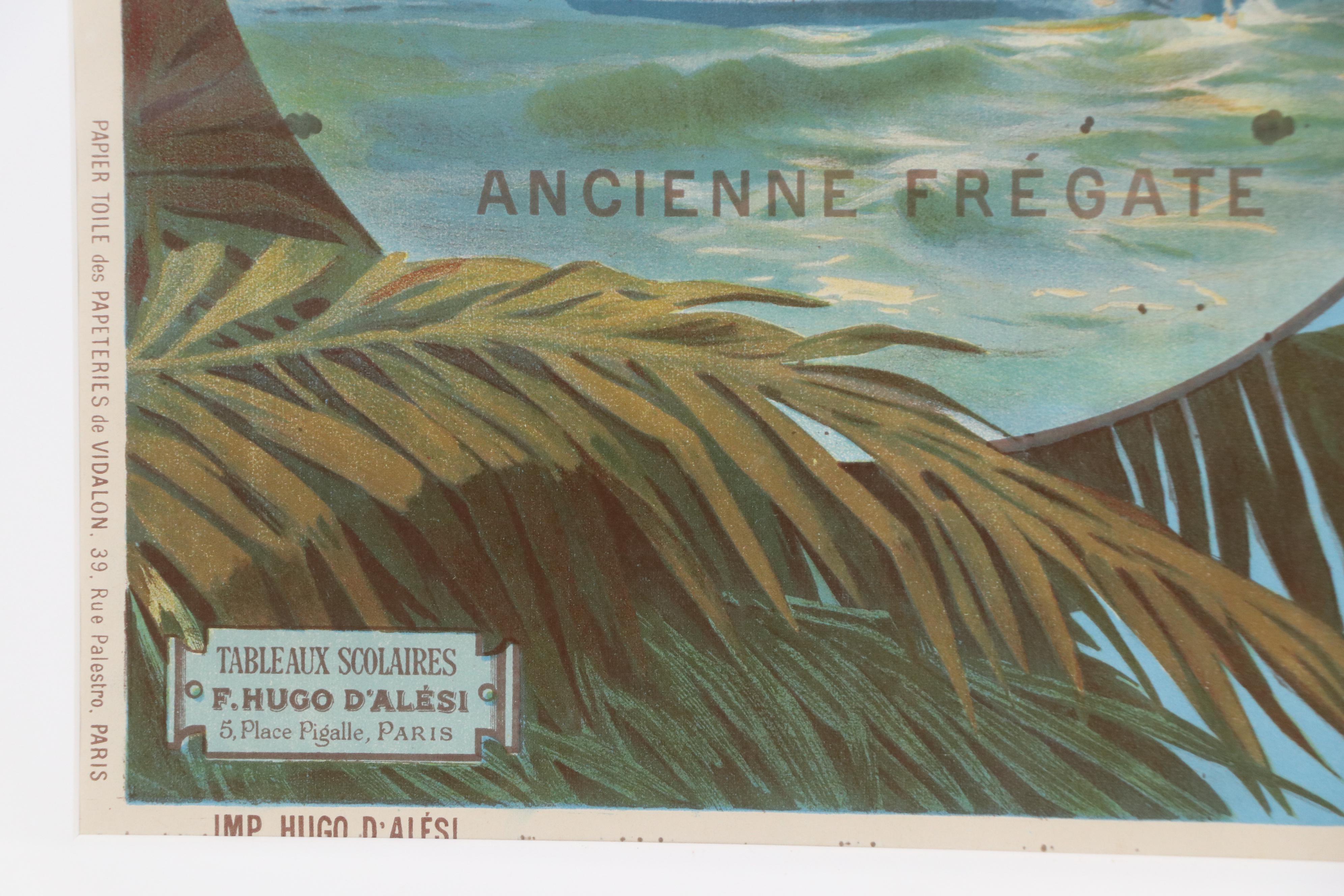 F. Hugo d'Alesi Lithograph Poster "Port de Guerre - Toulon," Early 20th Century