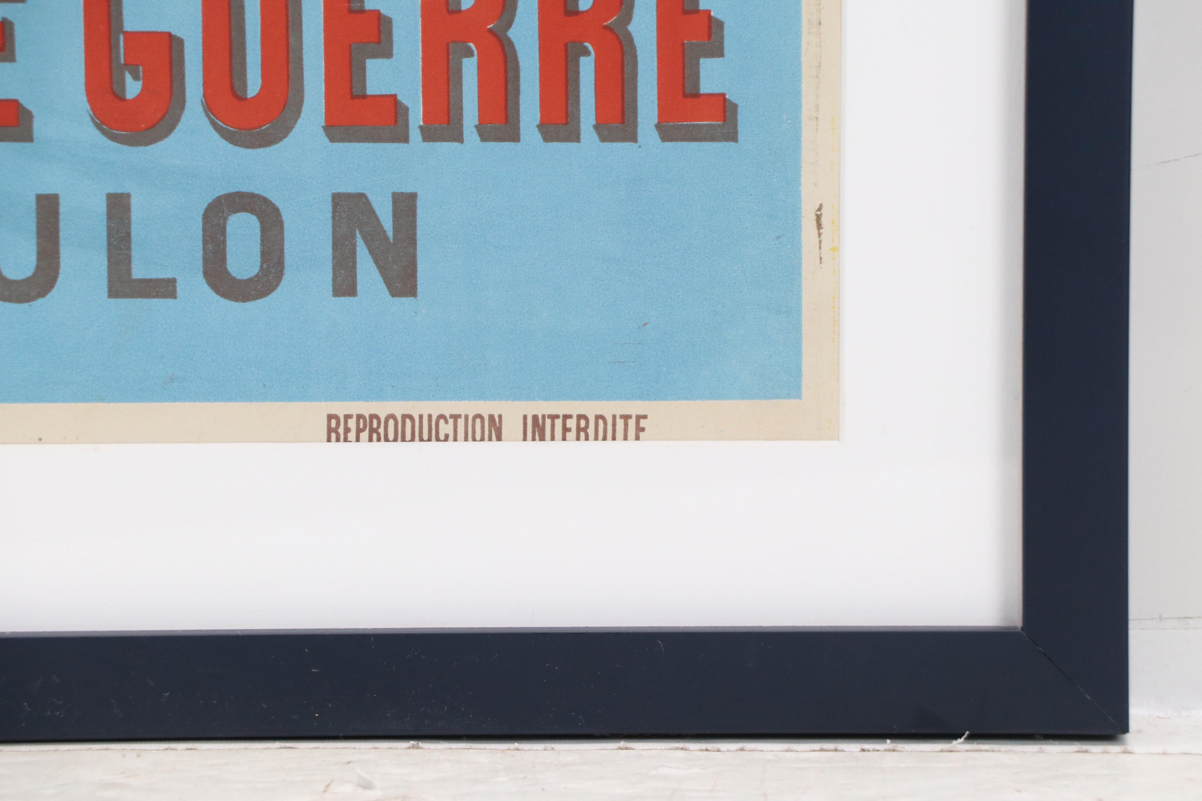 F. Hugo d'Alesi Lithograph Poster "Port de Guerre - Toulon," Early 20th Century