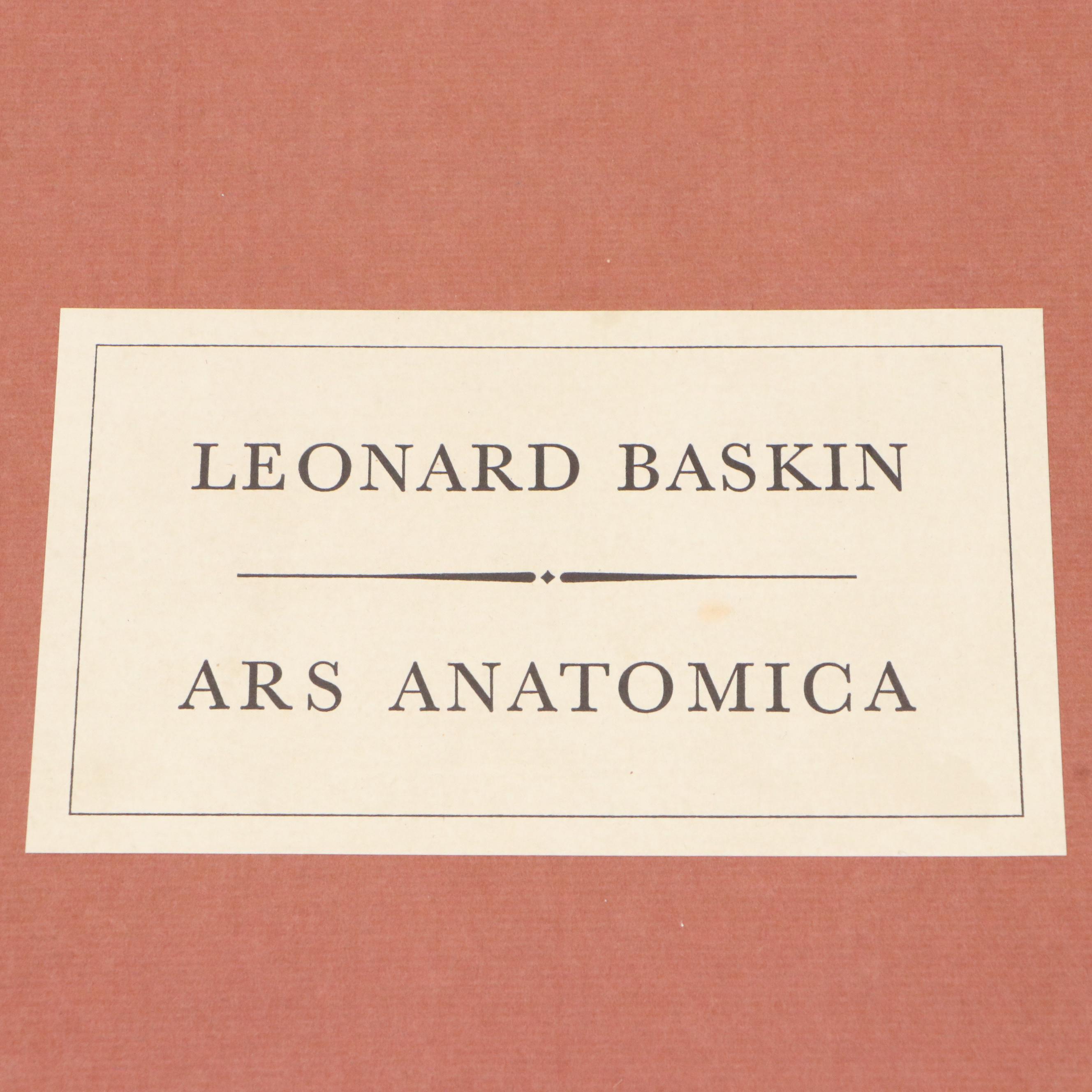 Leonard Baskin Portfolio "Ars Anatomica: A Medical Fantasia, Thirteen Drawings"
