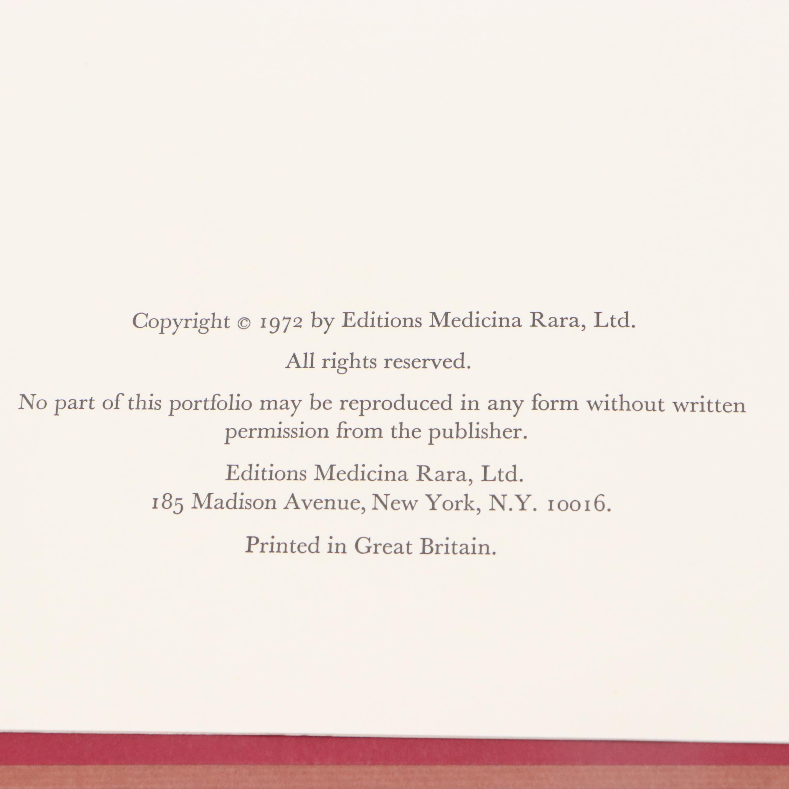 Leonard Baskin Portfolio "Ars Anatomica: A Medical Fantasia, Thirteen Drawings"