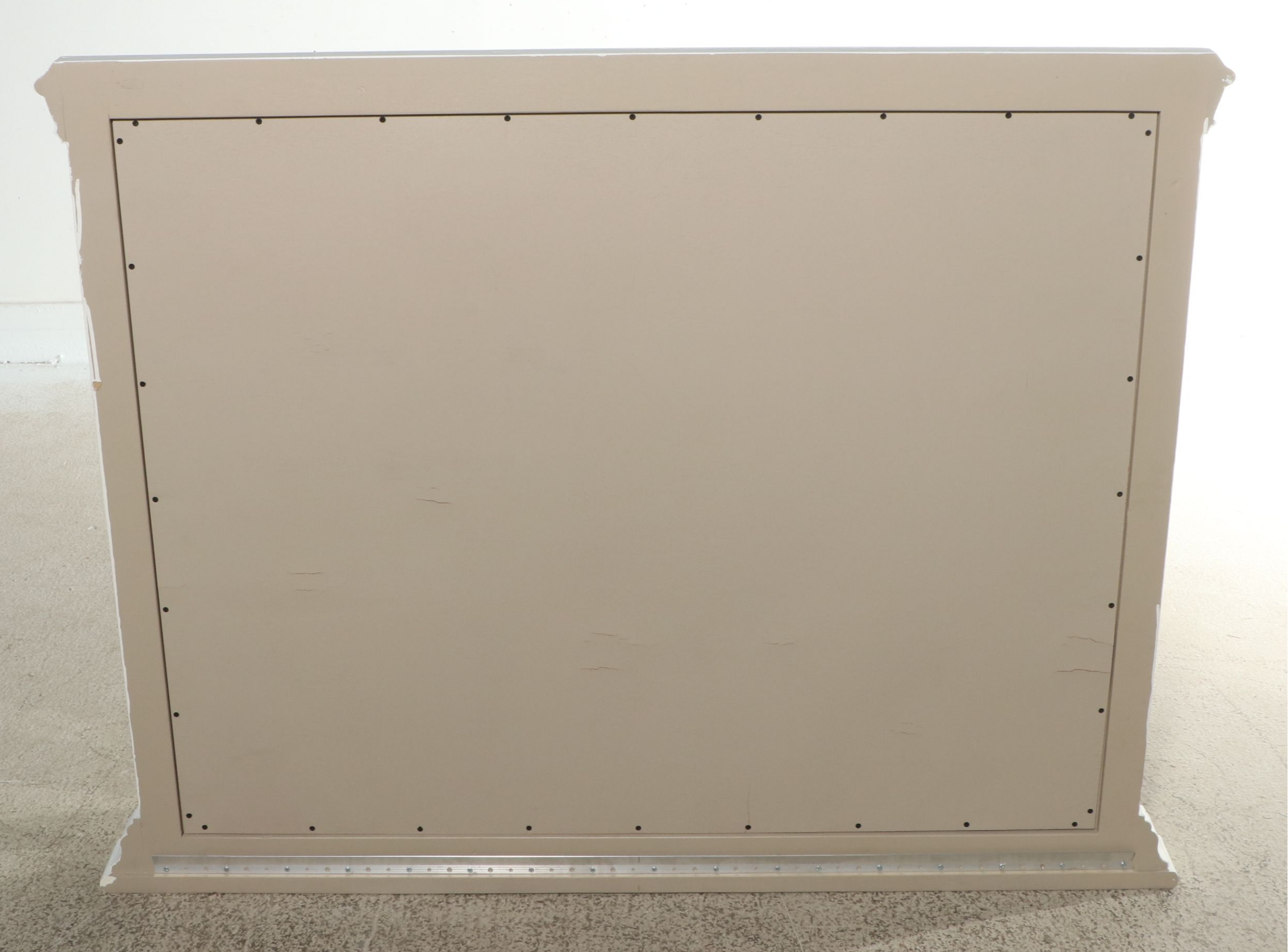 Neoclassical Style White Painted Wood Wall Mirror