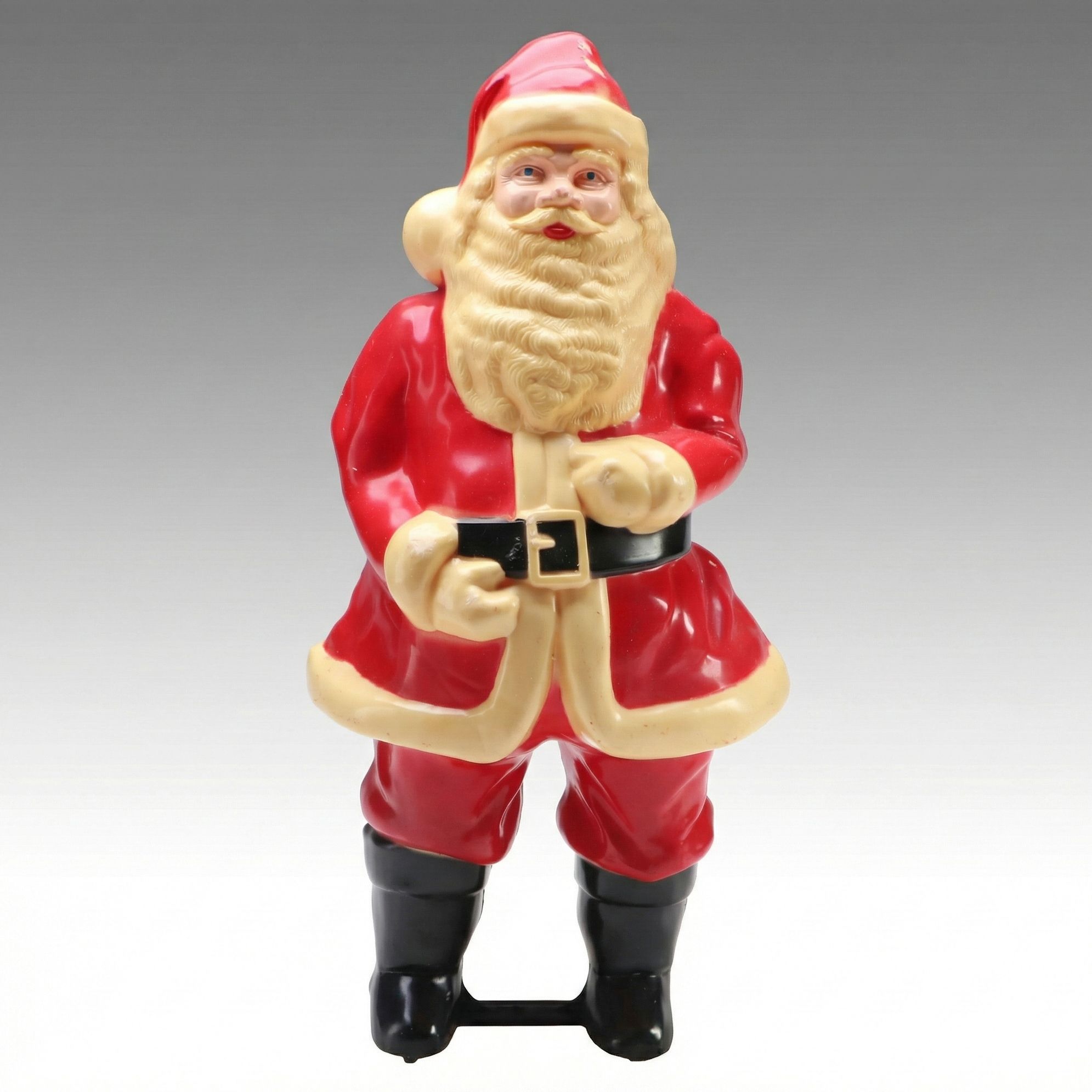 Santa Claus Plastic Blow Mold Figure, Mid-20th Century