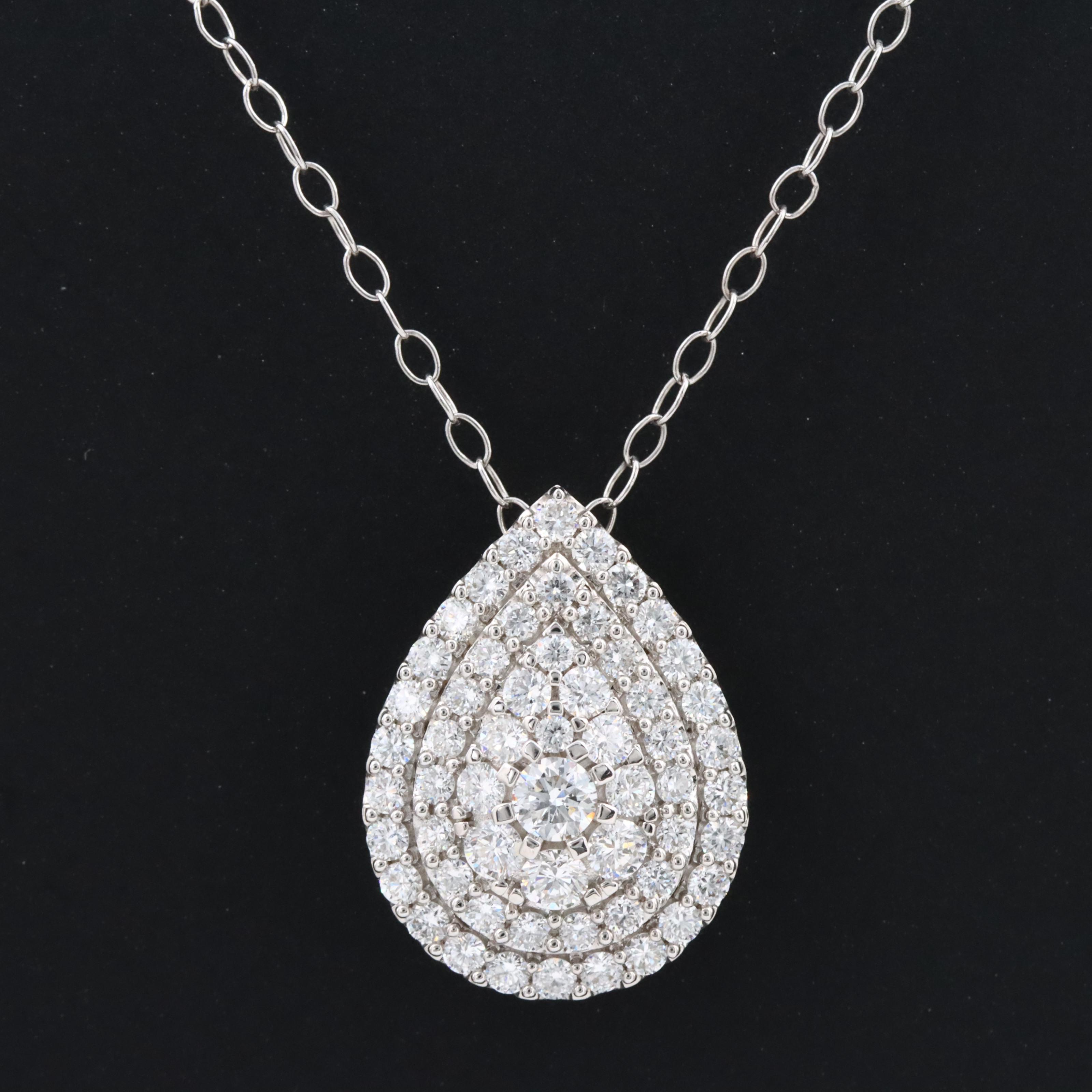 14K 1.01 CTW Lab Grown Diamond Necklace
