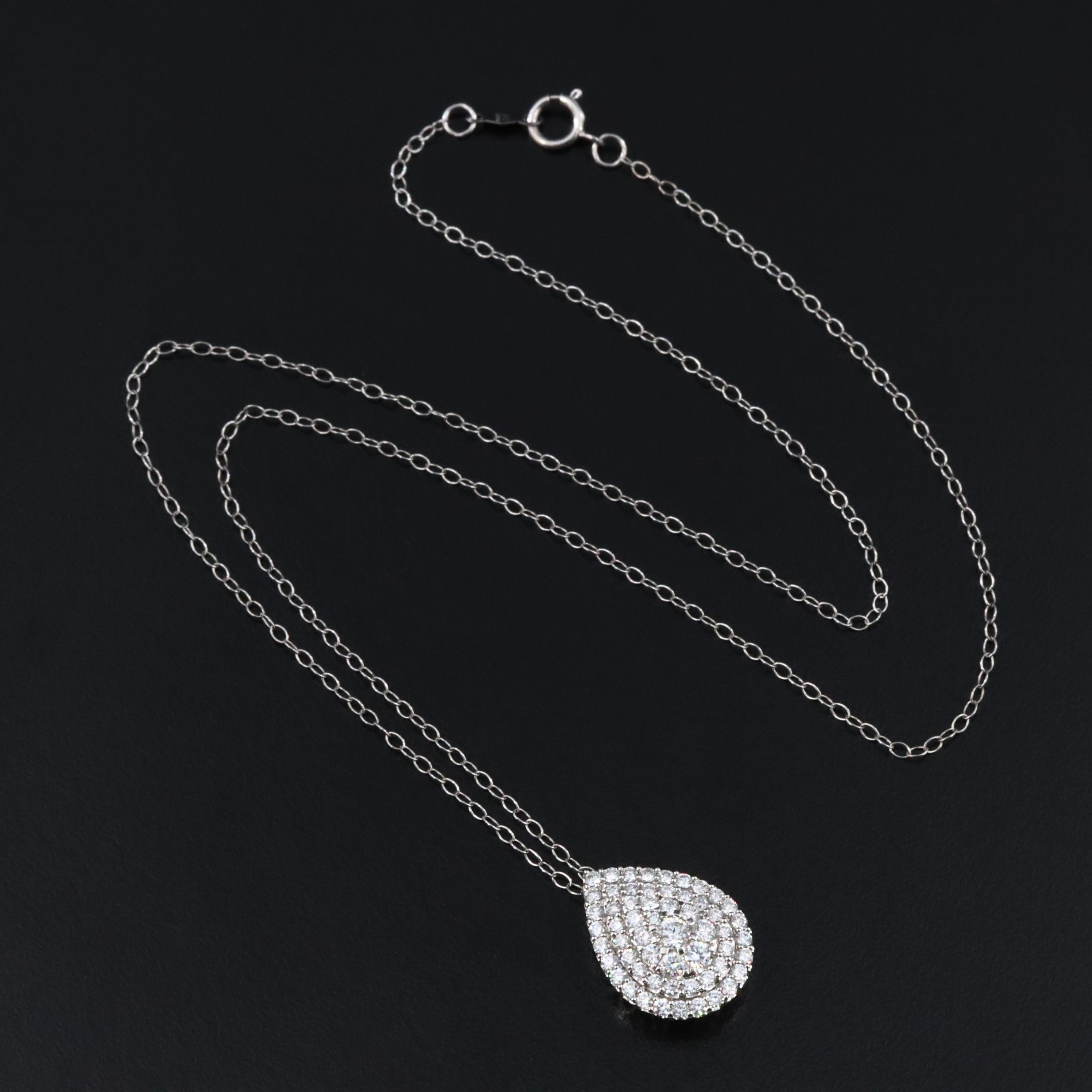 14K 1.01 CTW Lab Grown Diamond Necklace
