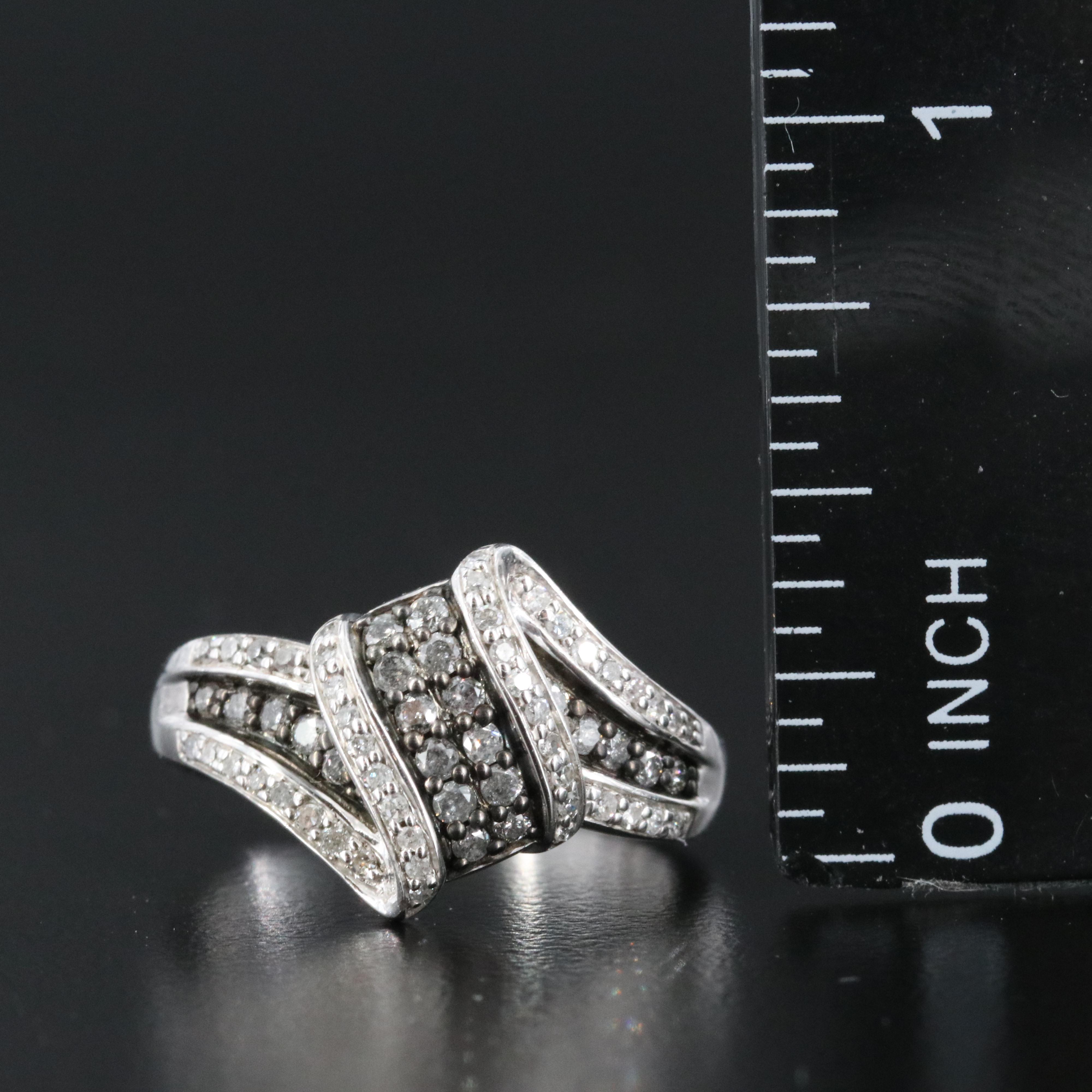 Sterling Diamond Ring