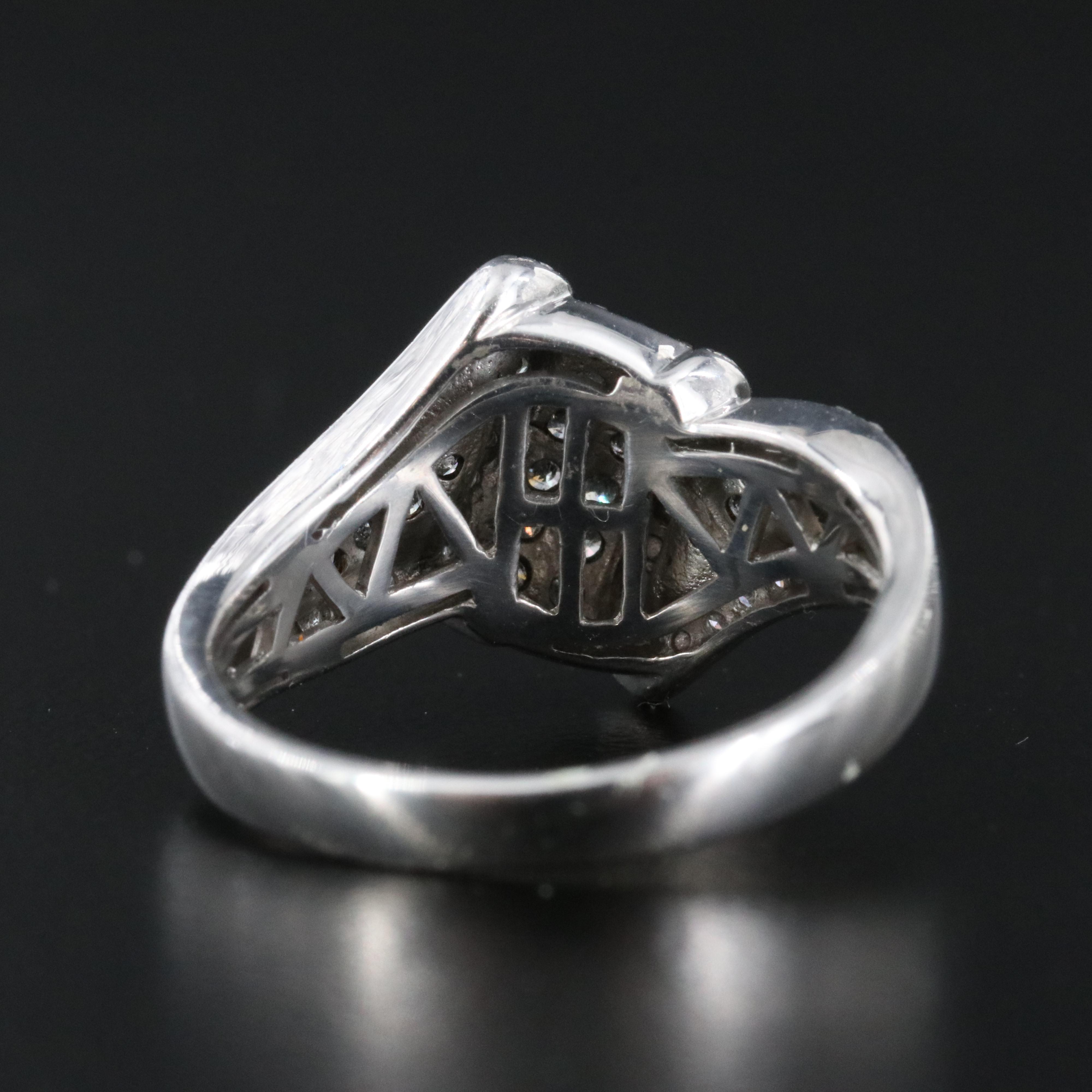 Sterling Diamond Ring