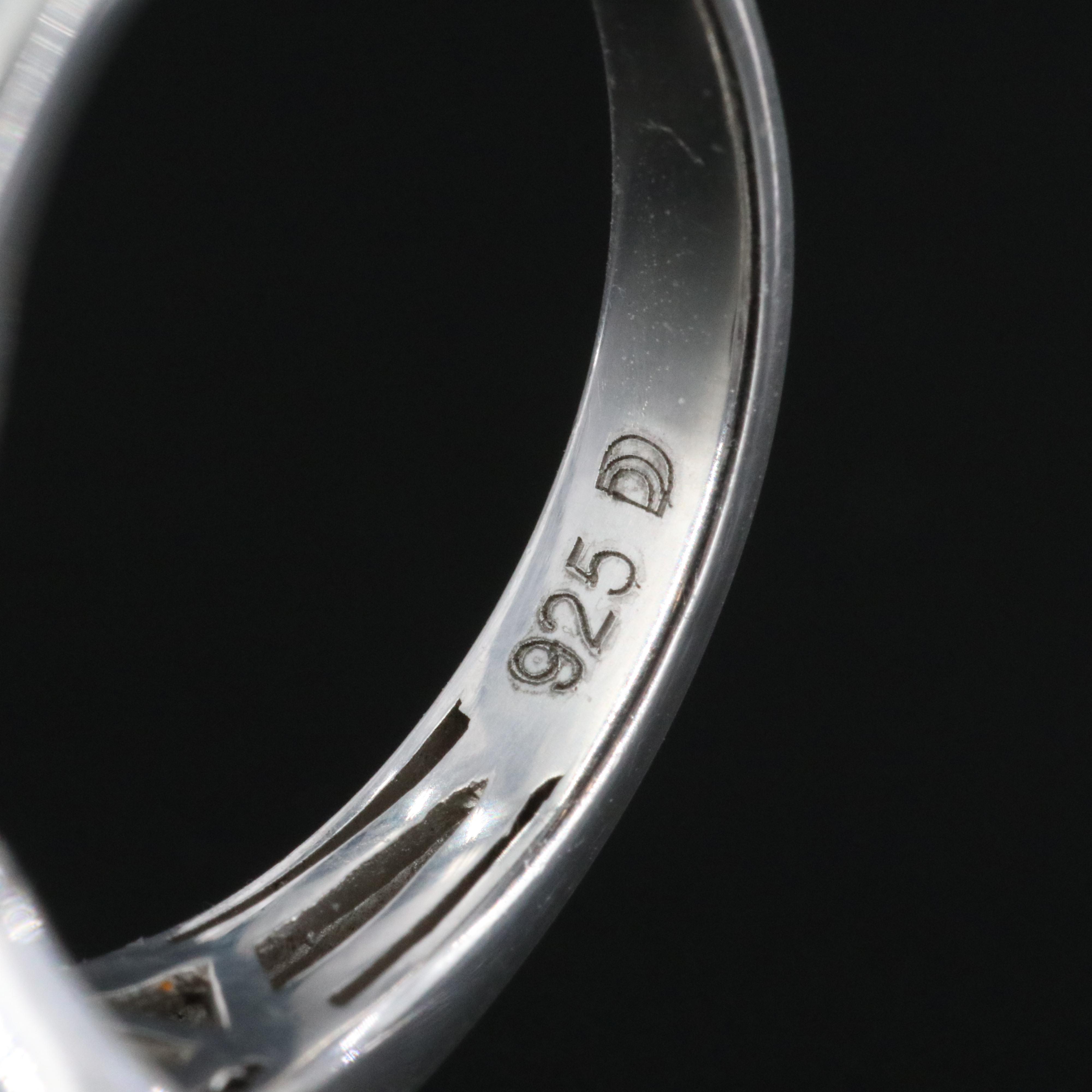 Sterling Diamond Ring