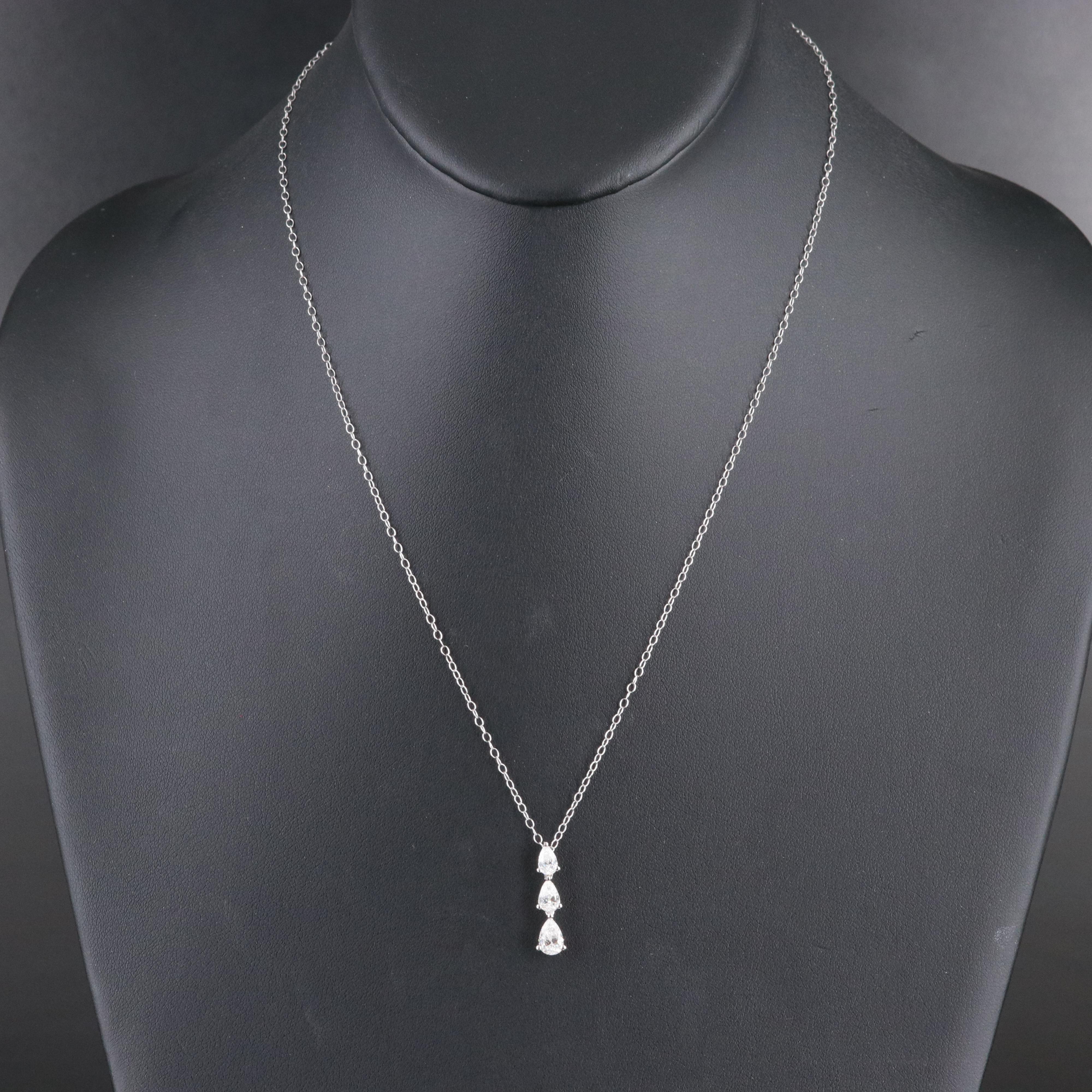14K 1.22 CTW Lab Grown Diamond Pendant Necklace