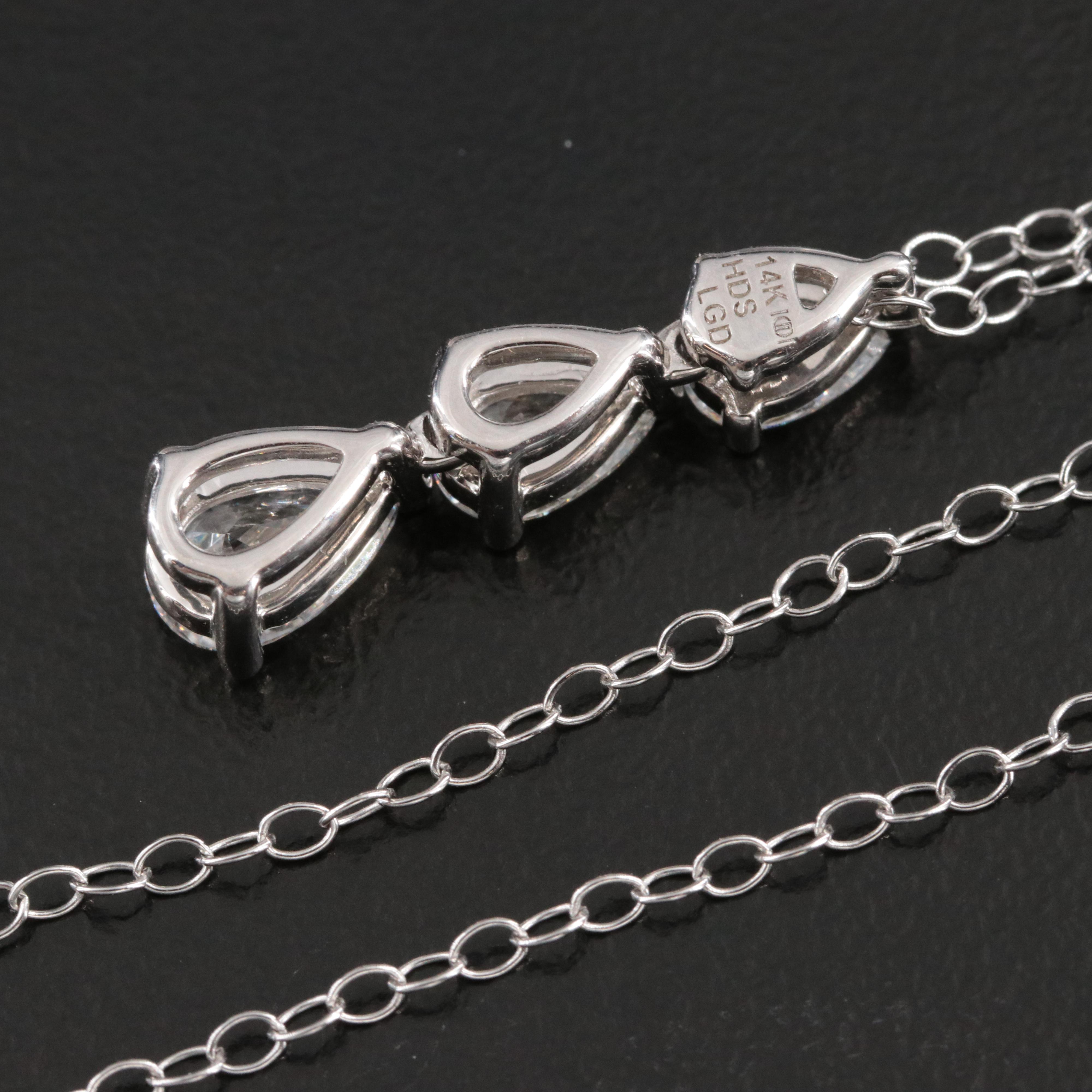 14K 1.22 CTW Lab Grown Diamond Pendant Necklace