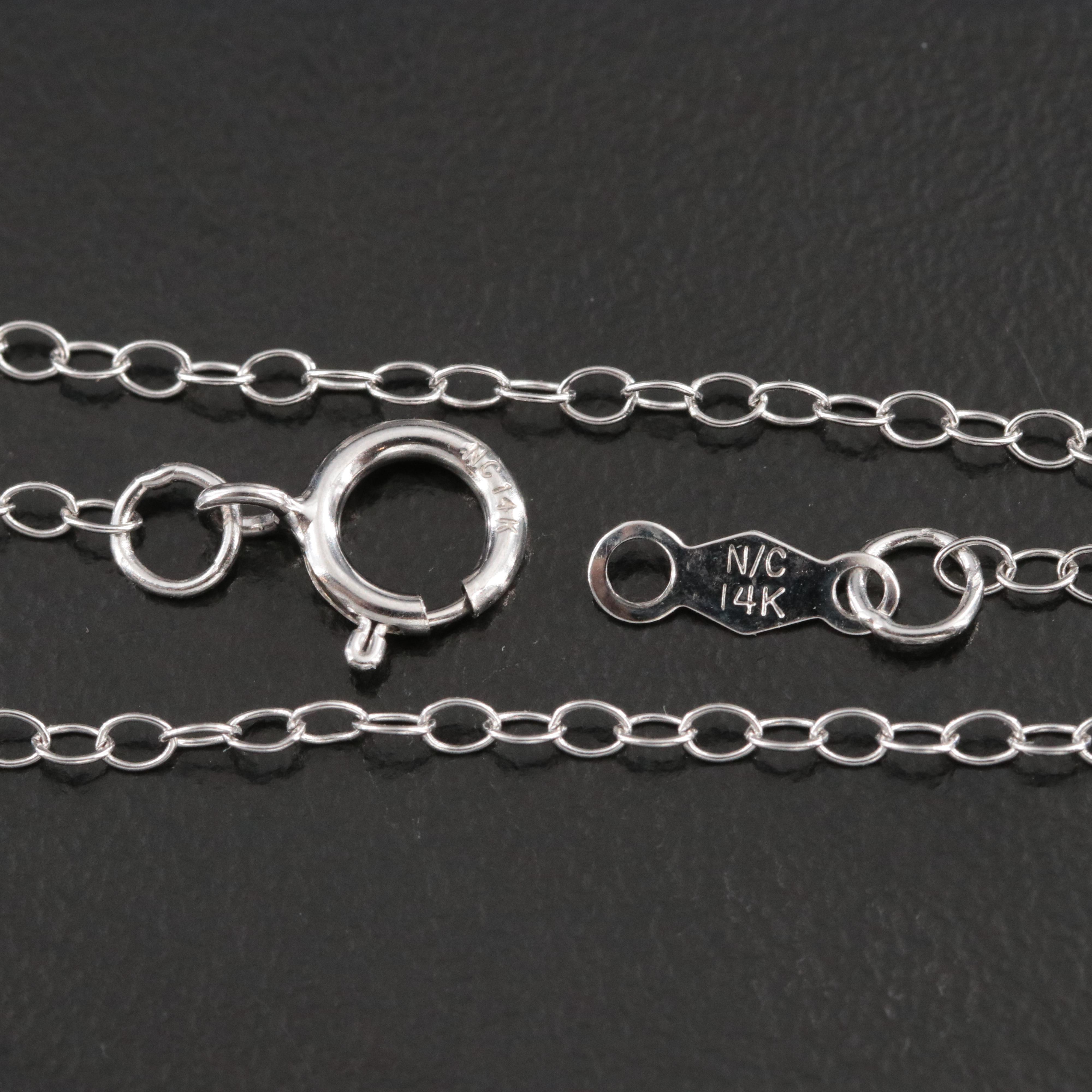 14K 1.22 CTW Lab Grown Diamond Pendant Necklace