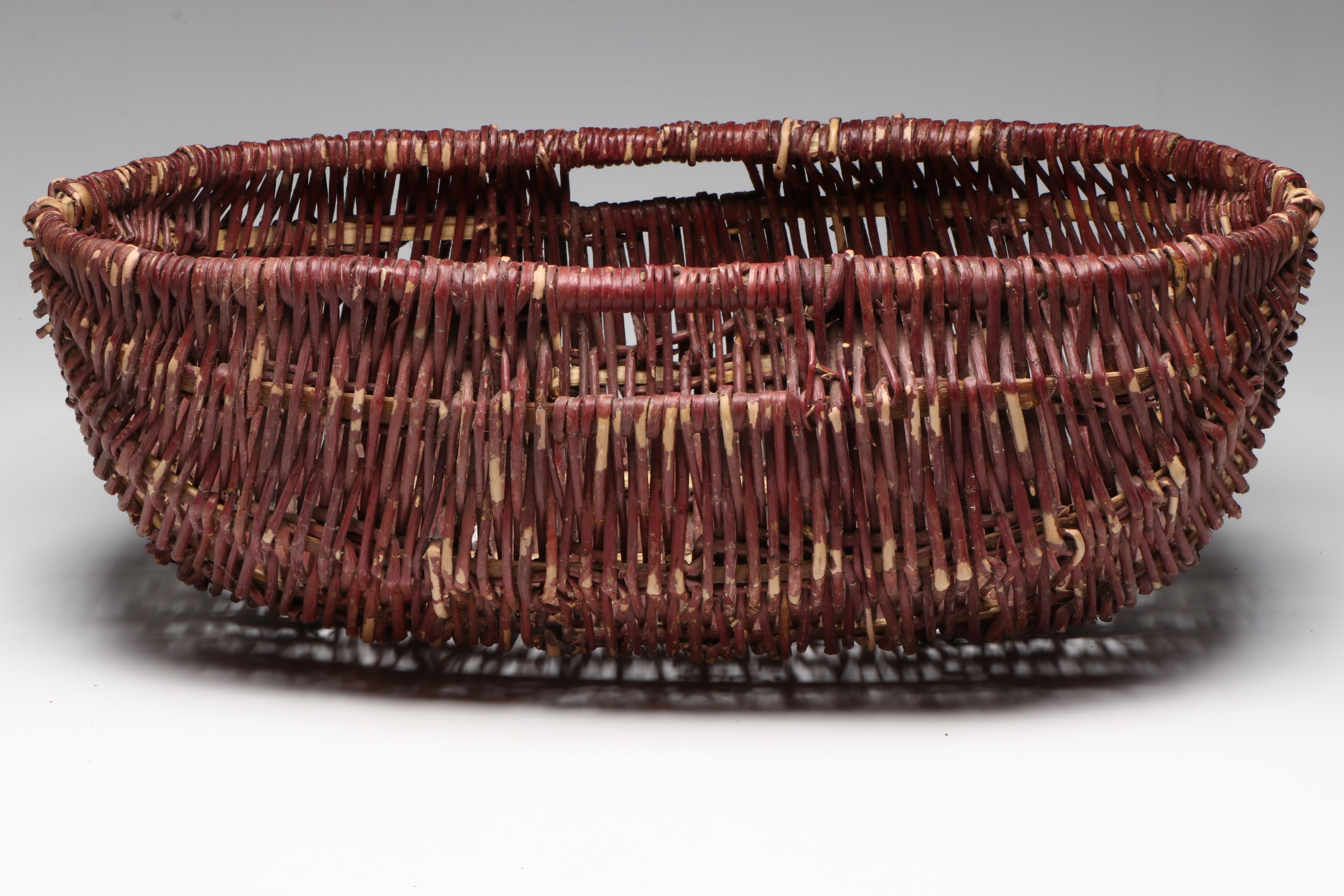 French and Dakota First Nations Crafted Willow Gathering and Baby Baskets