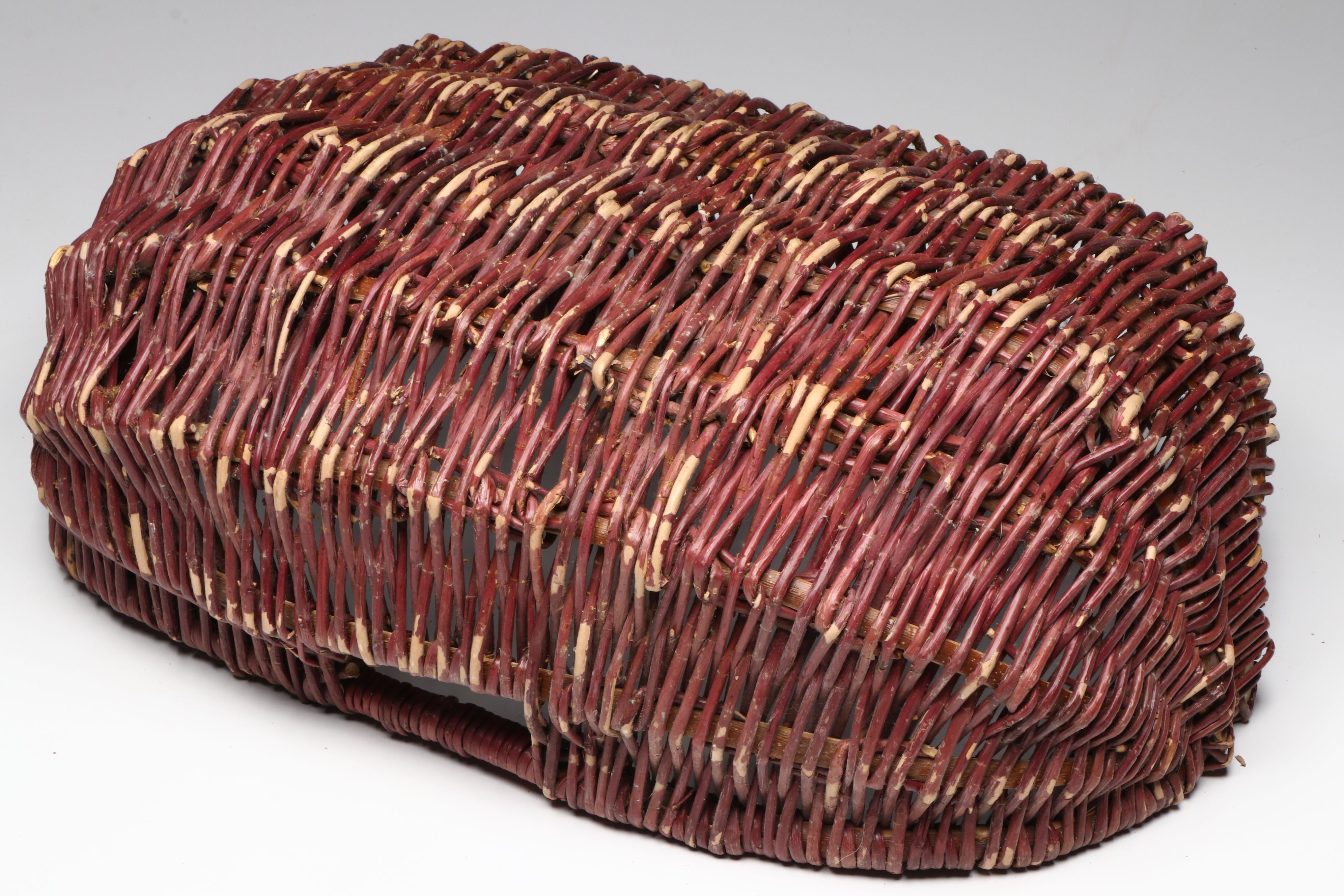 French and Dakota First Nations Crafted Willow Gathering and Baby Baskets