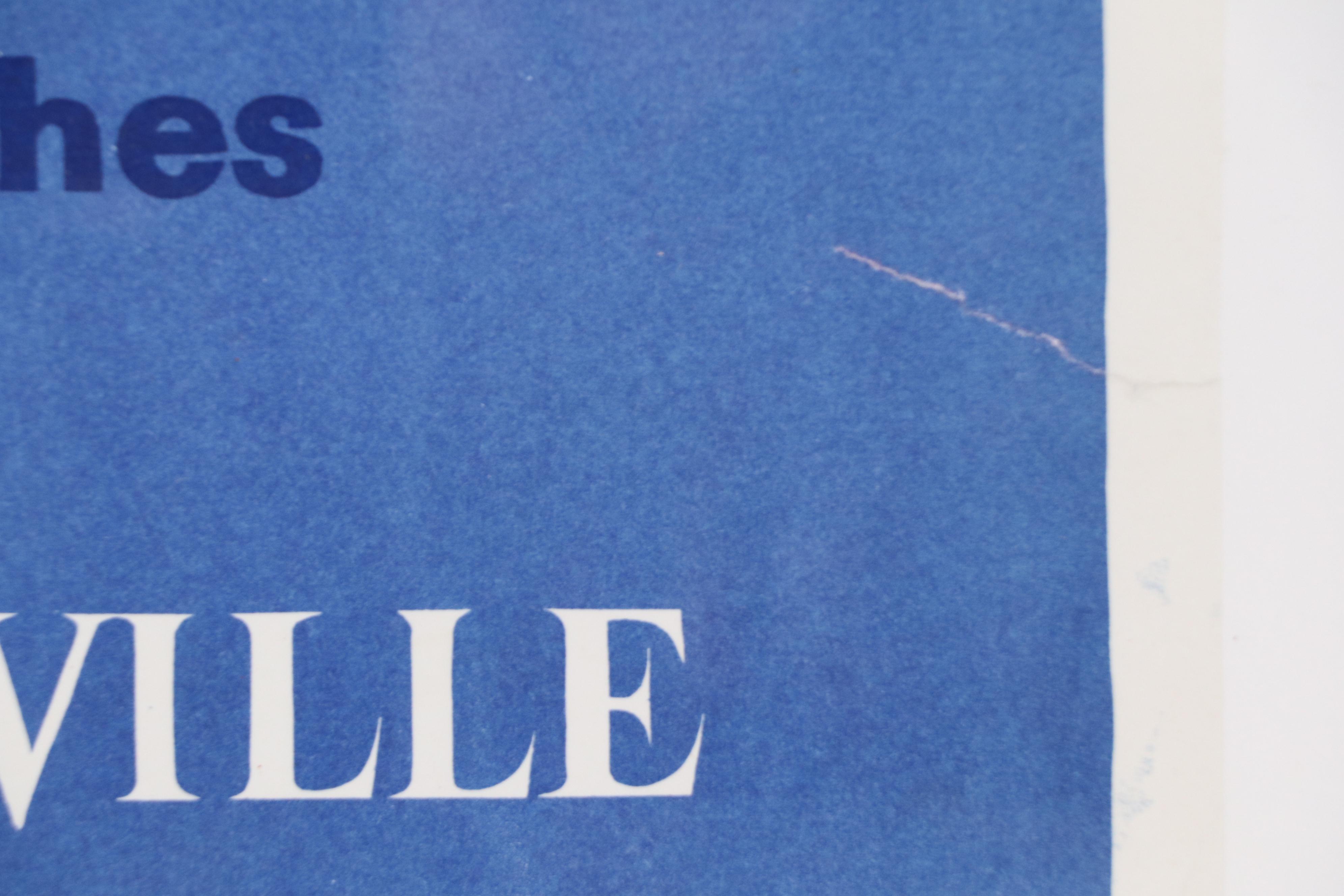 Bernard Villemot Lithograph "Villemot" Exhibition Poster, 1977