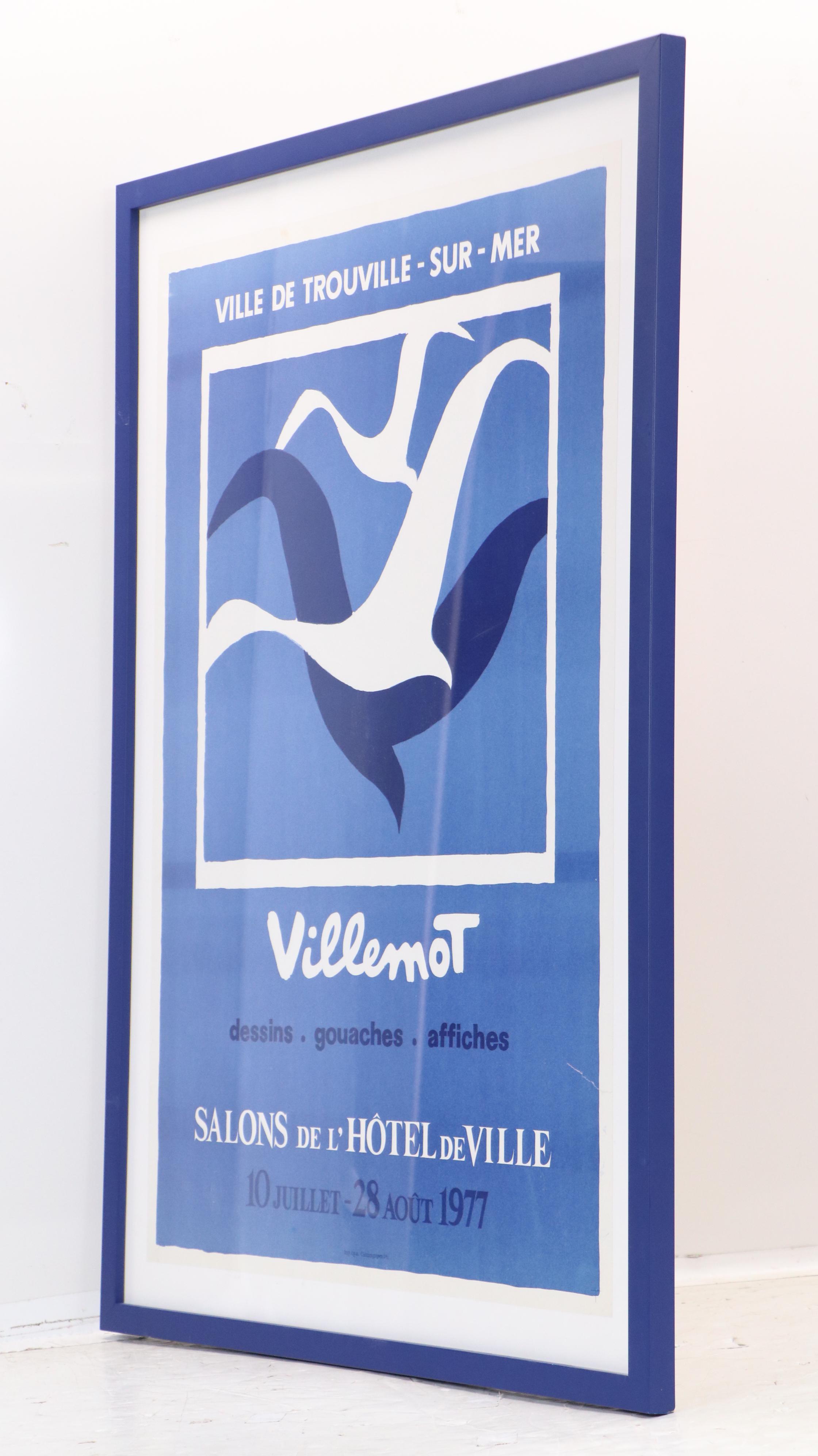 Bernard Villemot Lithograph "Villemot" Exhibition Poster, 1977