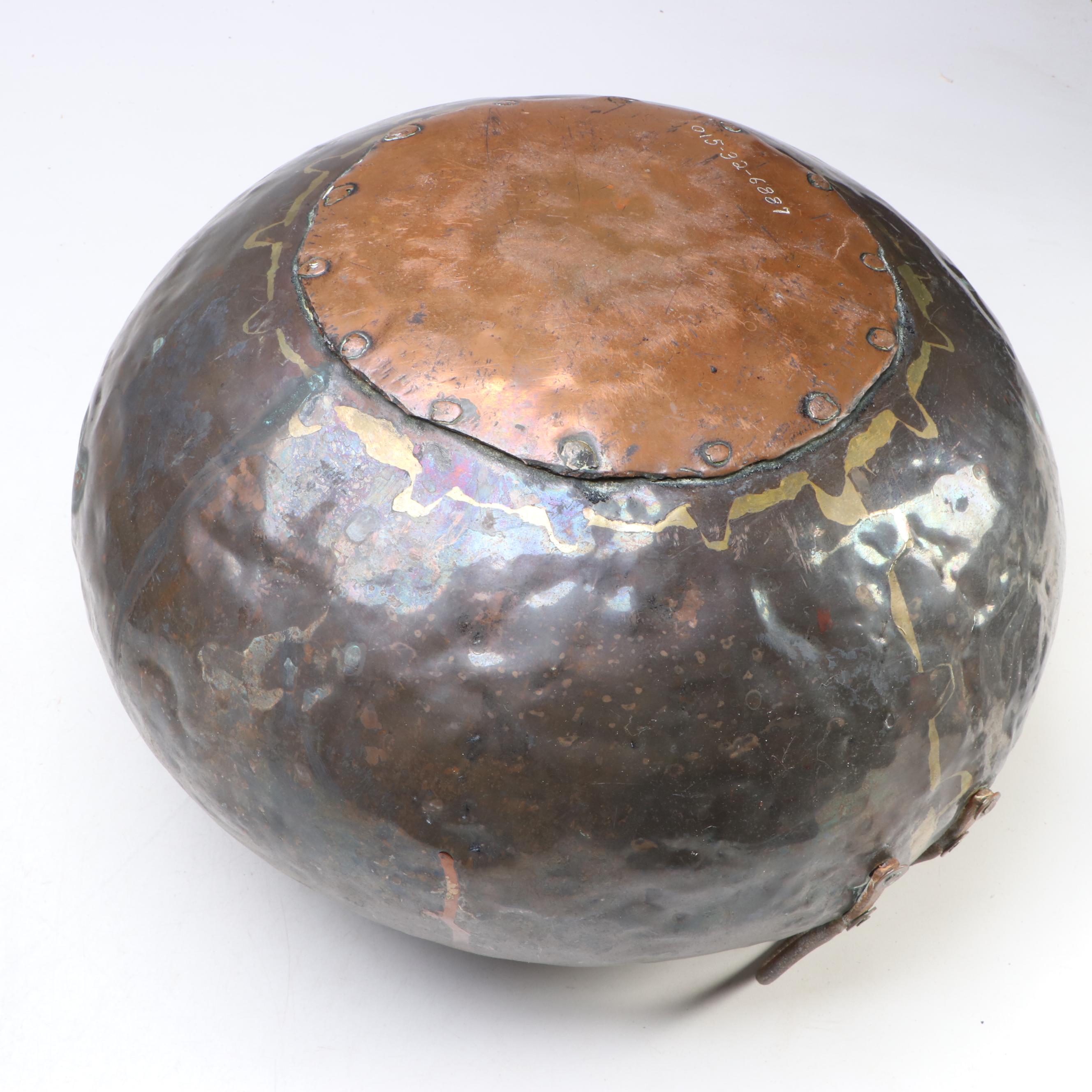 English Brass Candlesticks with Kettle and More, 18th to 19th Century