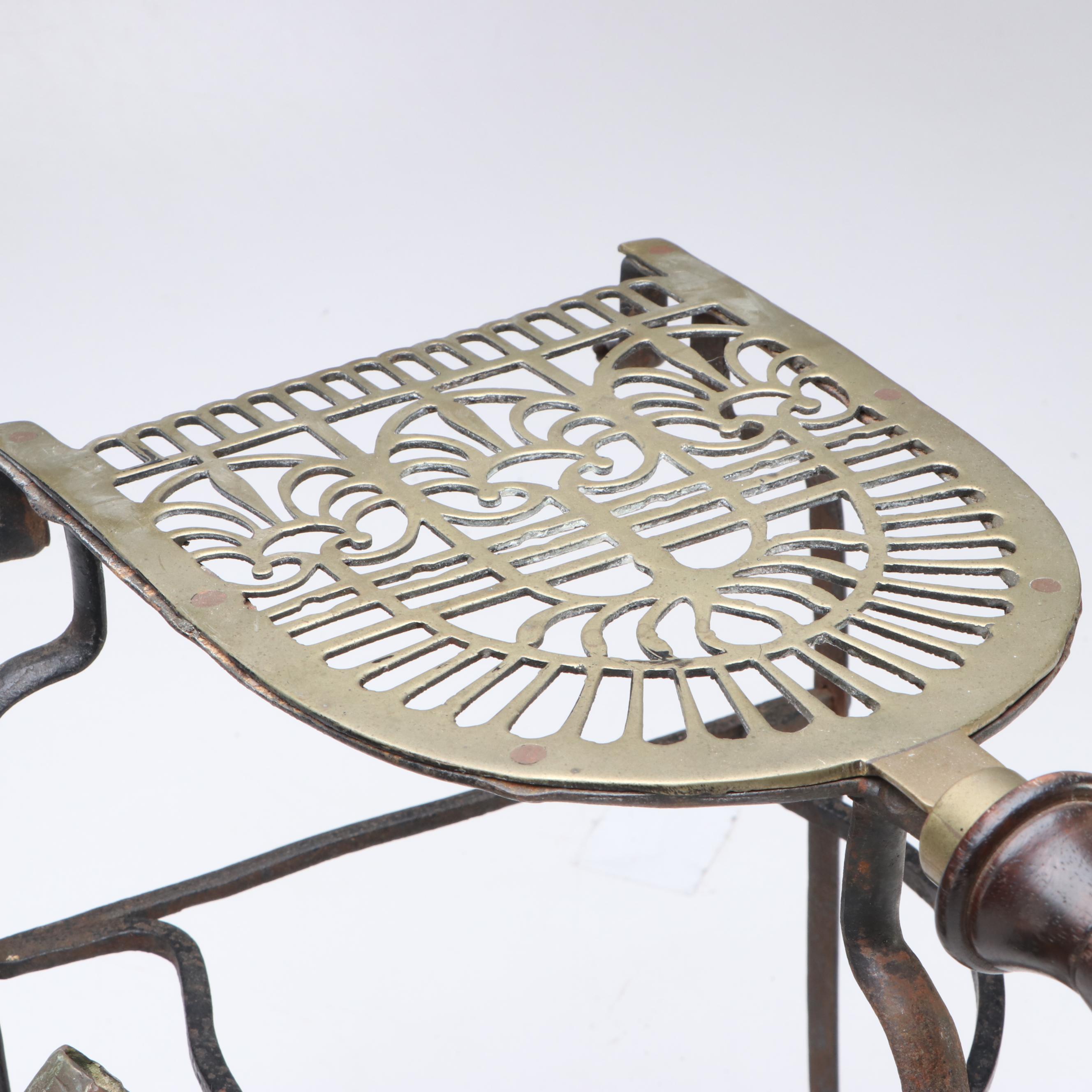 English Brass Candlesticks with Kettle and More, 18th to 19th Century