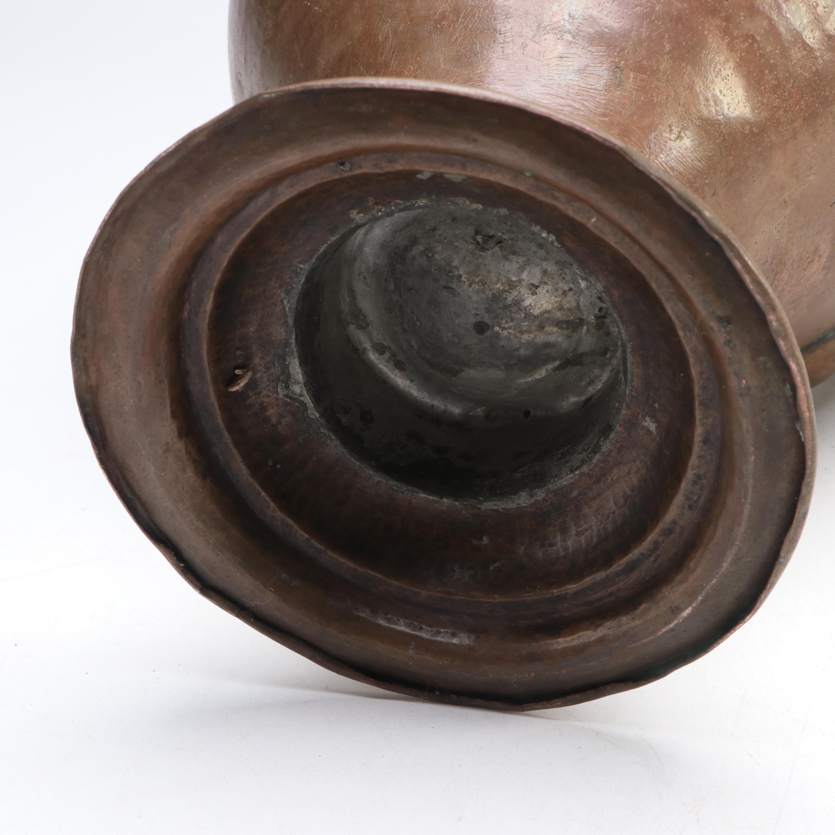 English Brass Candlesticks with Kettle and More, 18th to 19th Century