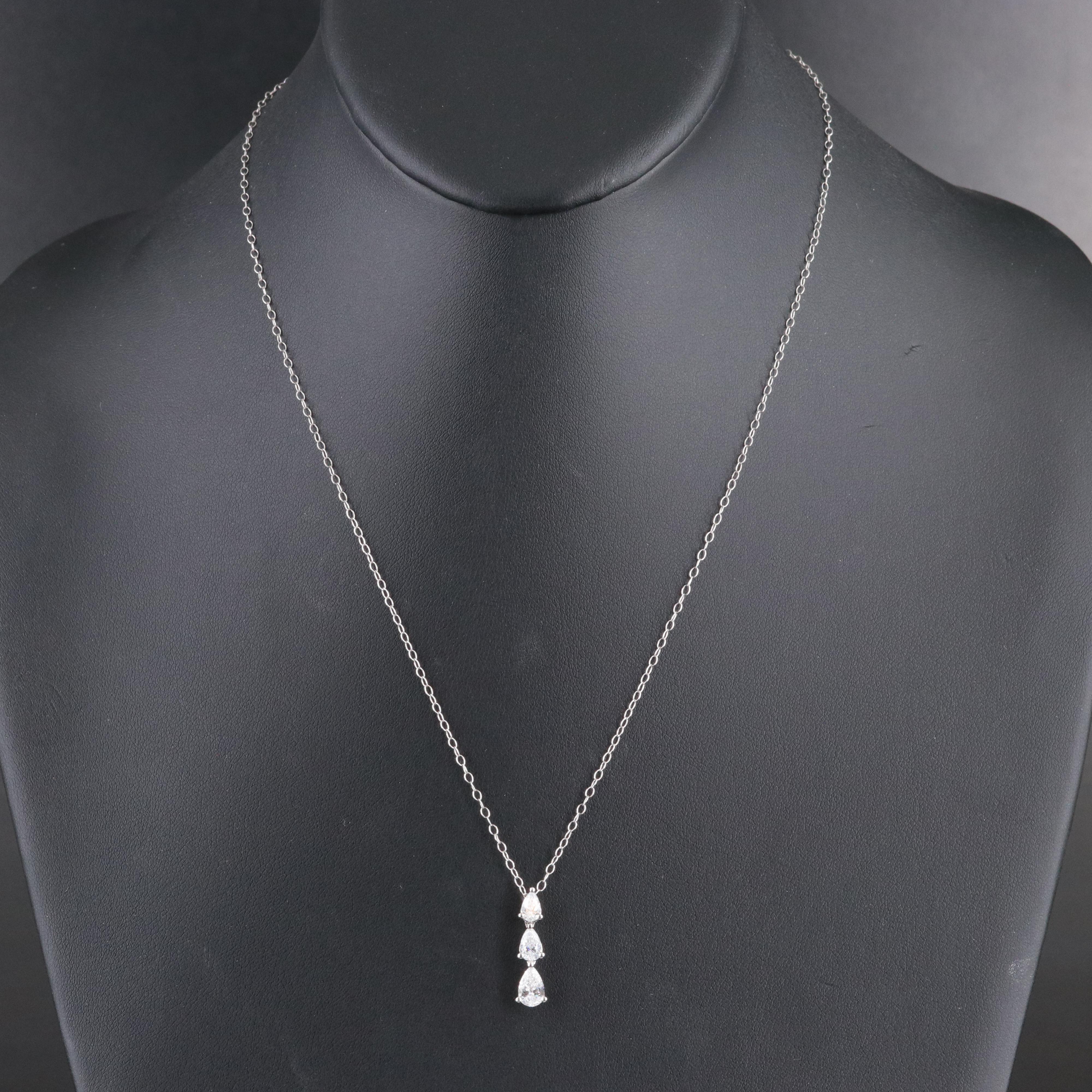 14K 1.12 CTW Lab Grown Diamond Pendant Necklace