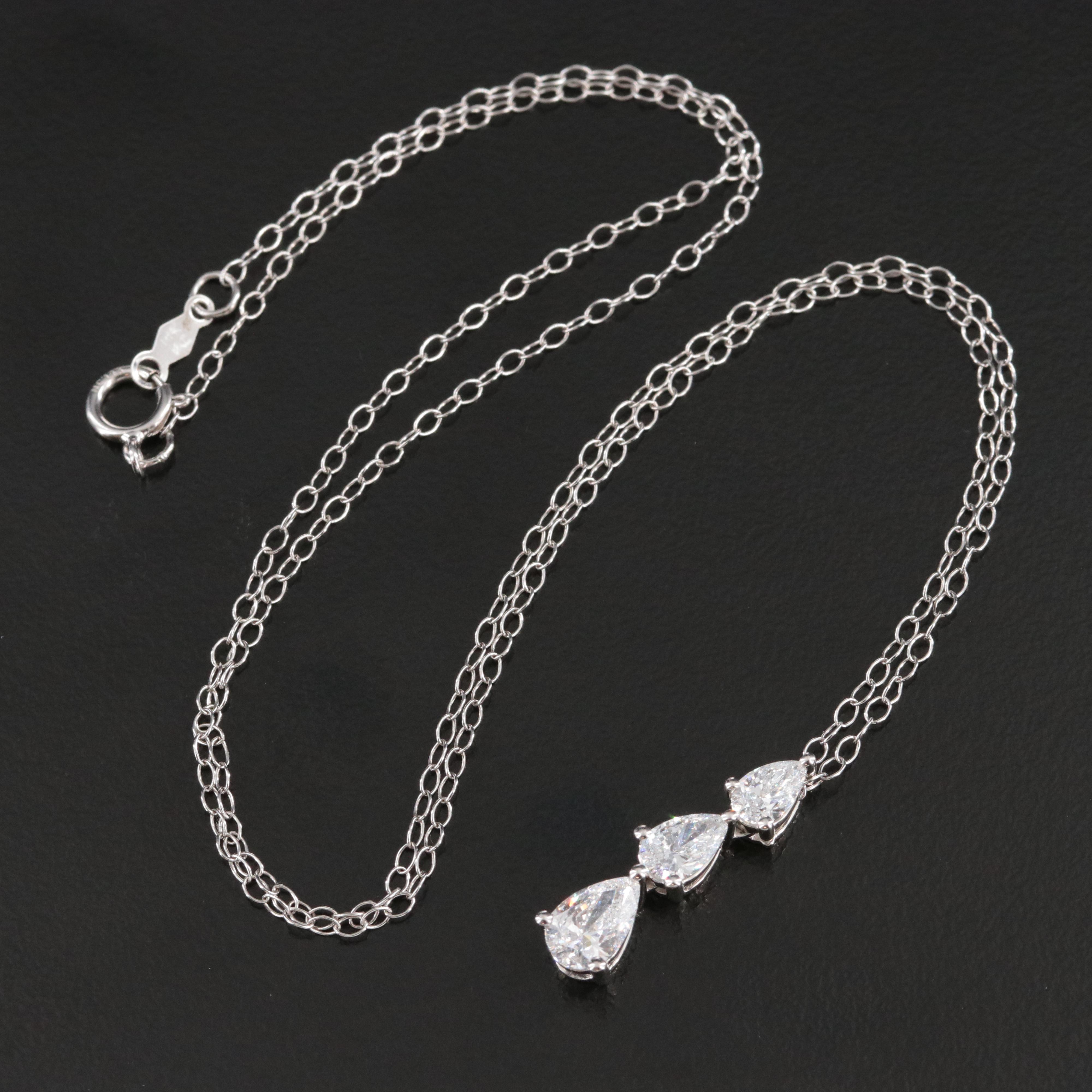 14K 1.12 CTW Lab Grown Diamond Pendant Necklace