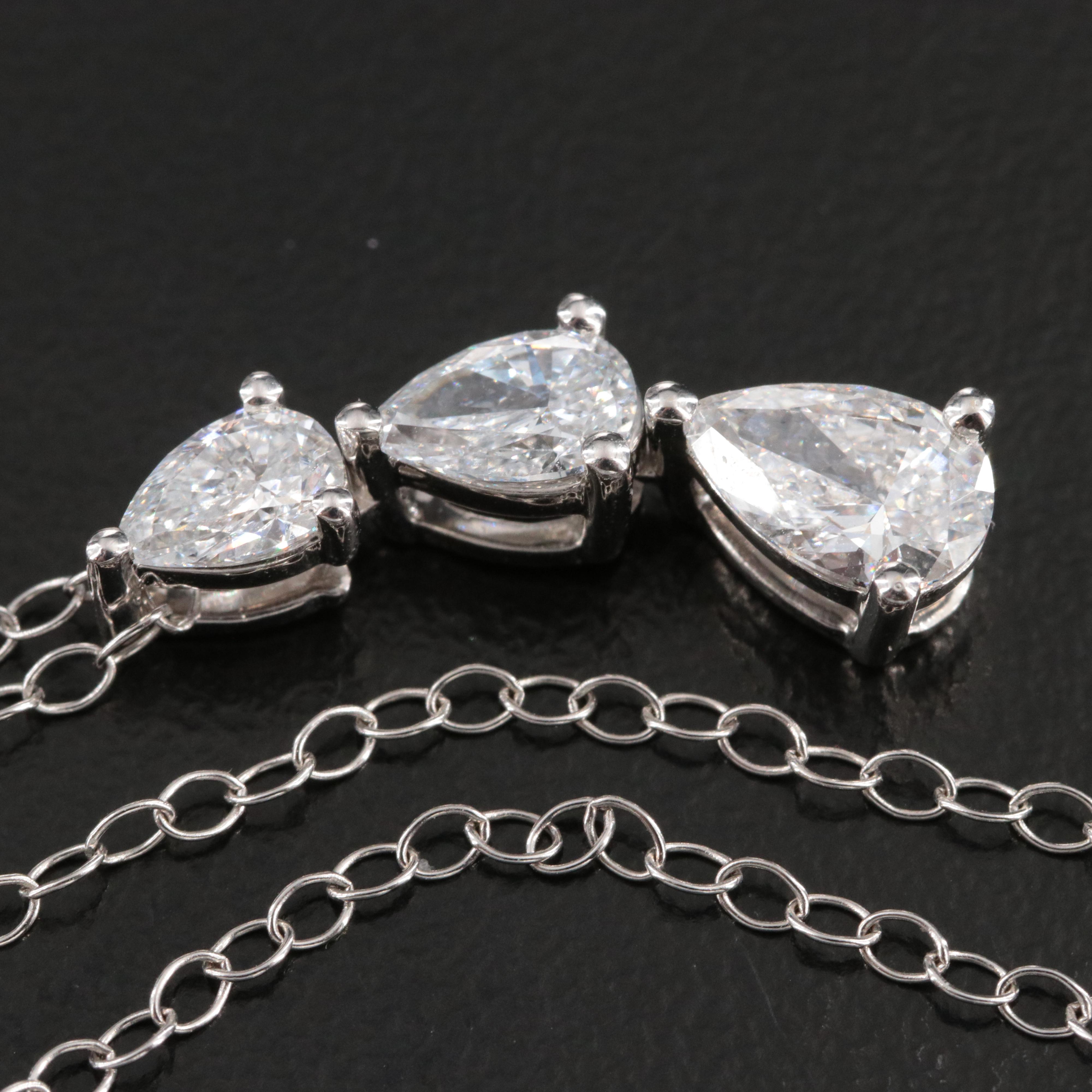 14K 1.12 CTW Lab Grown Diamond Pendant Necklace