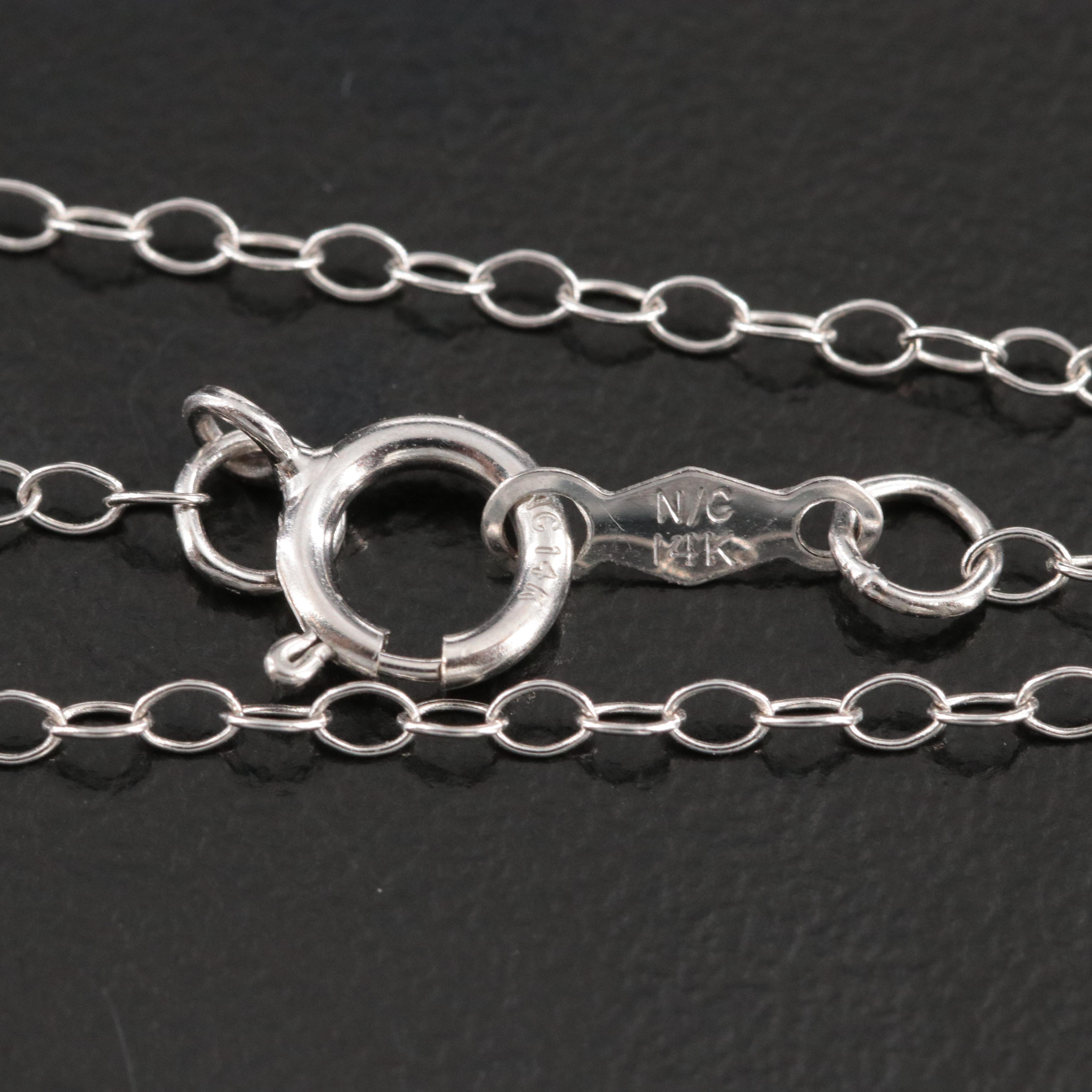 14K 1.12 CTW Lab Grown Diamond Pendant Necklace