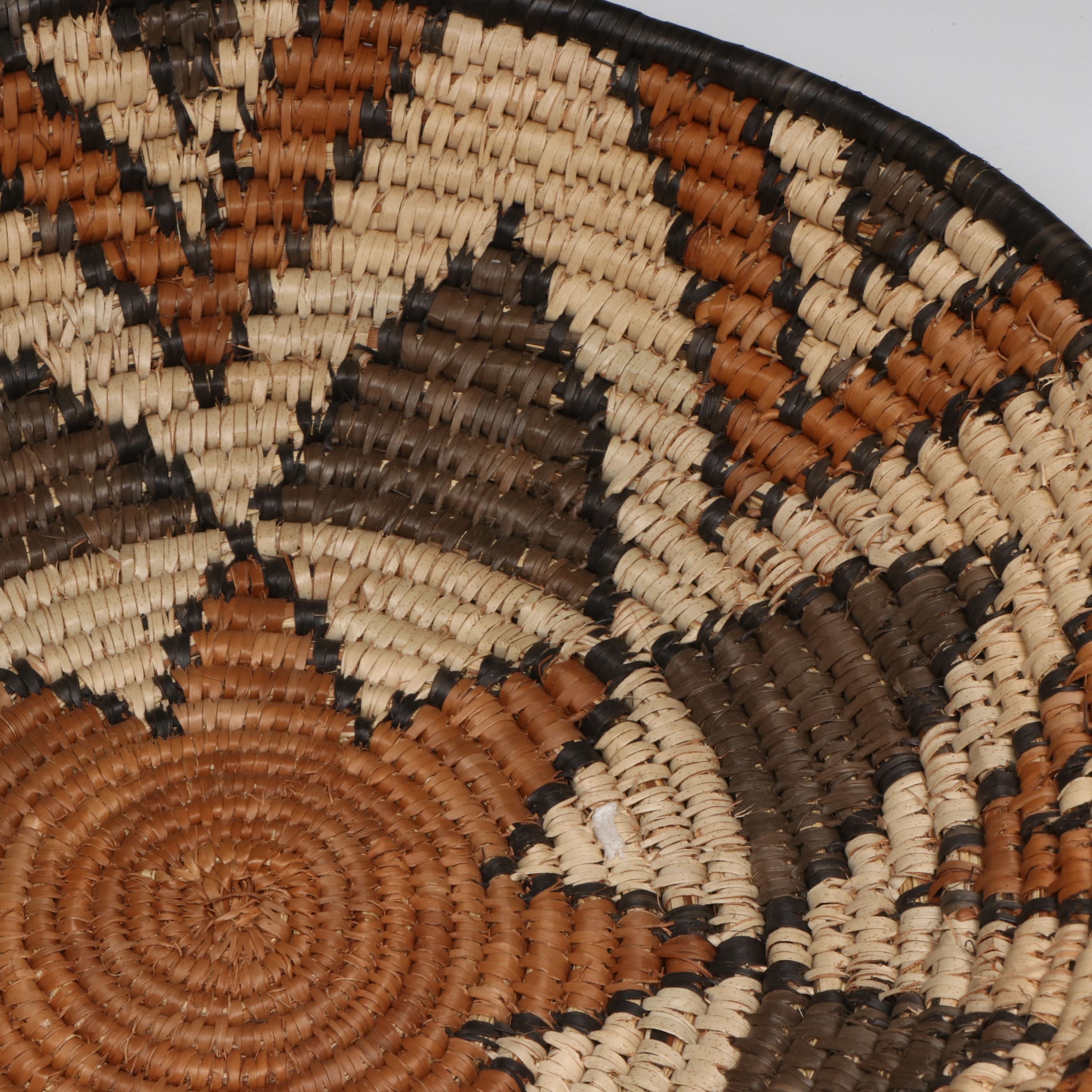 Zulu Ilala Palm and Natural Dye Isichumo and Bowl Baskets