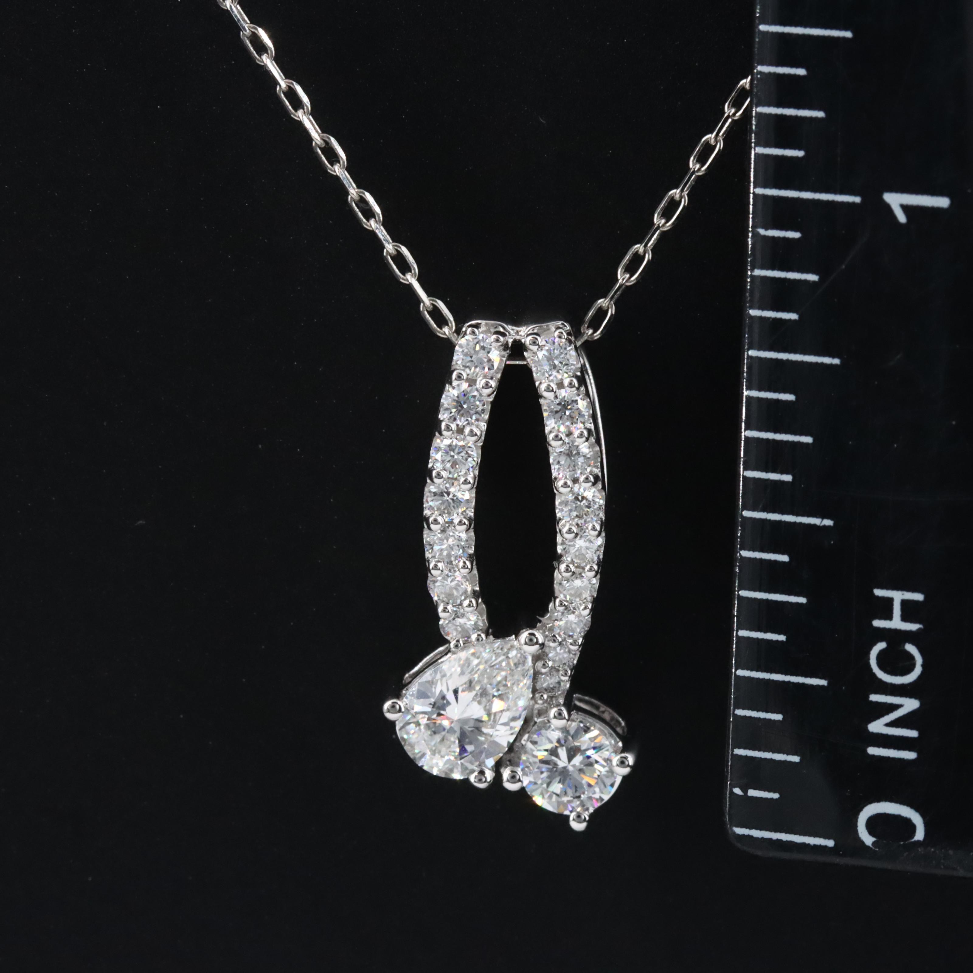 14K 0.96 CTW Lab Grown Diamond Necklace