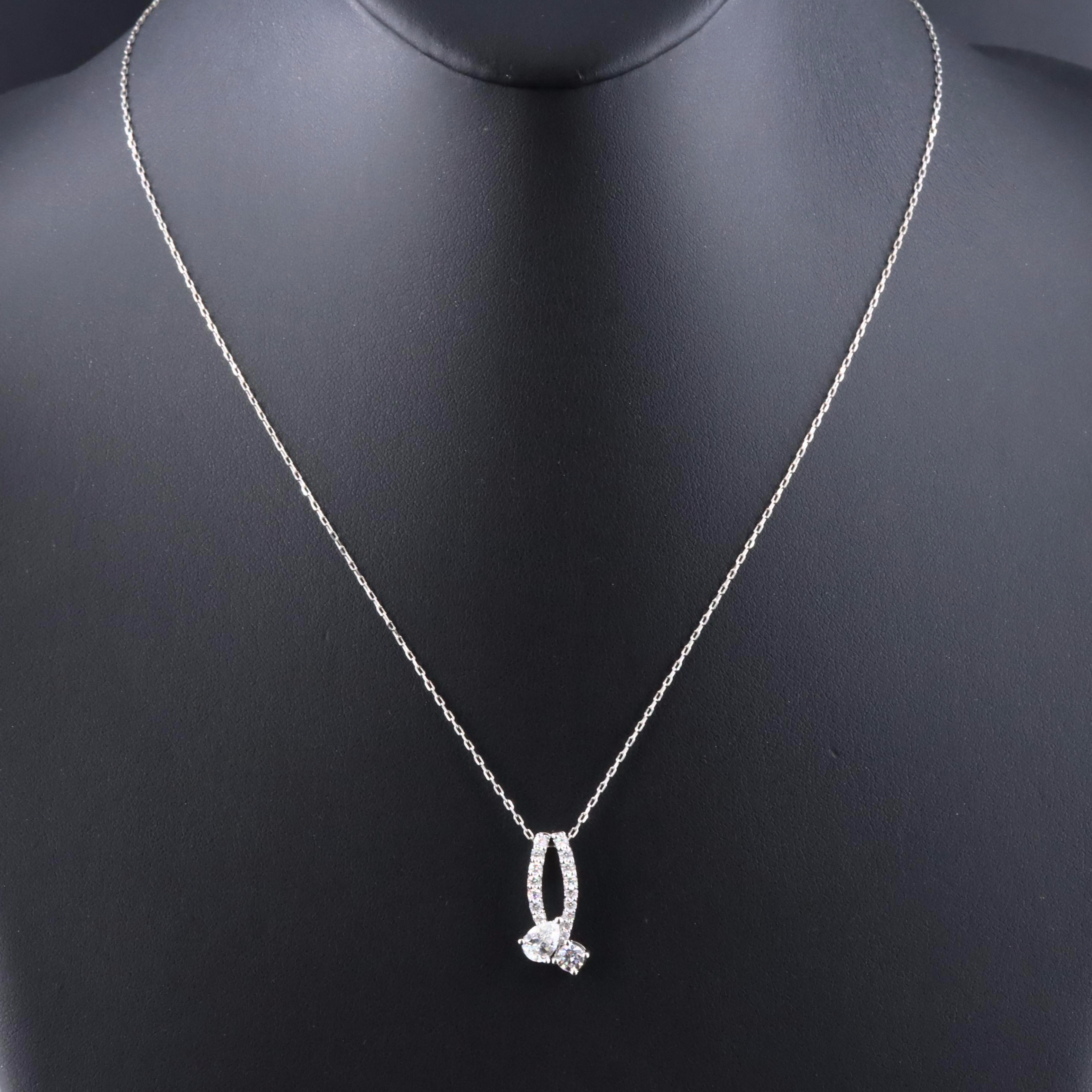 14K 0.96 CTW Lab Grown Diamond Necklace