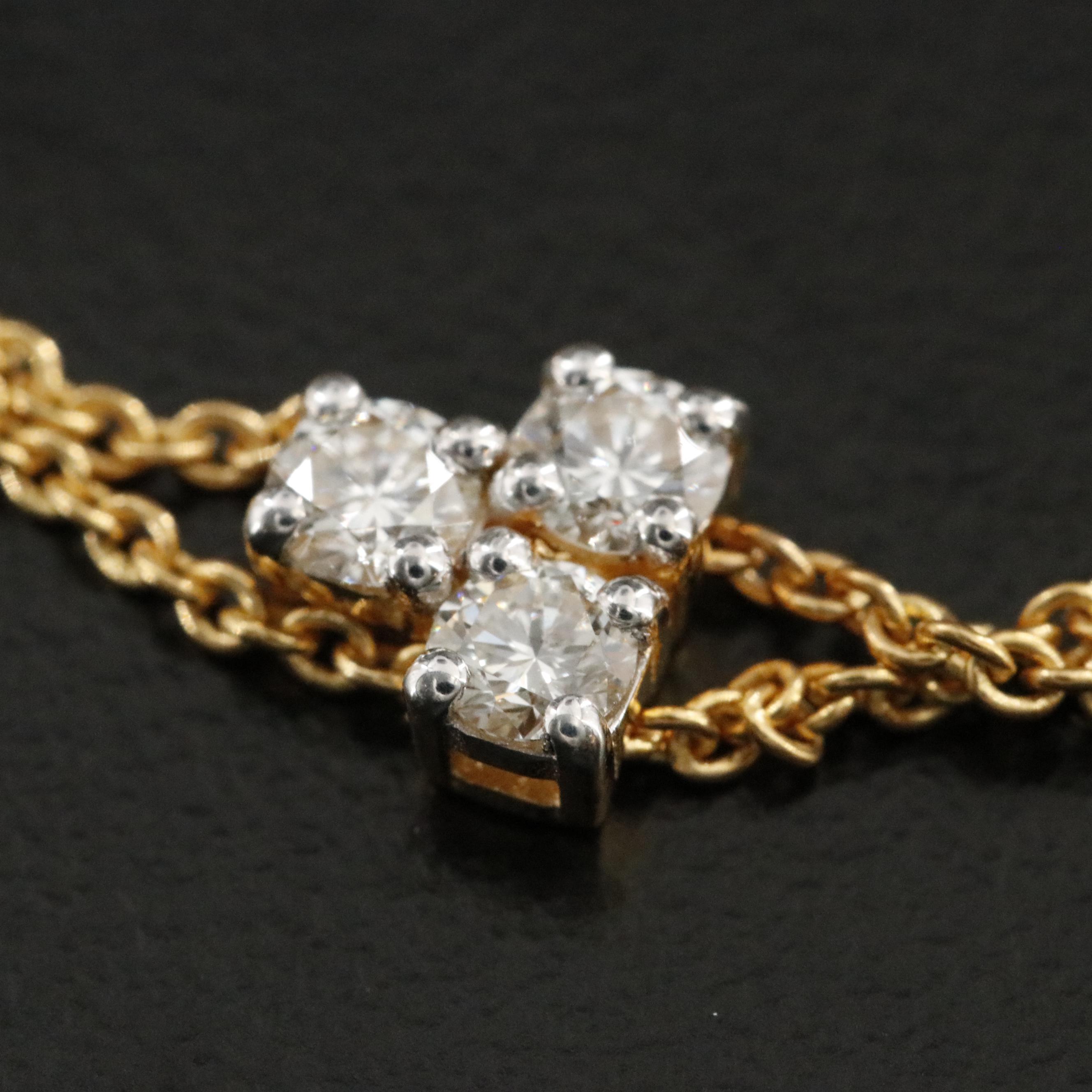 14K 1.80 CTW Diamond Station Bracelet
