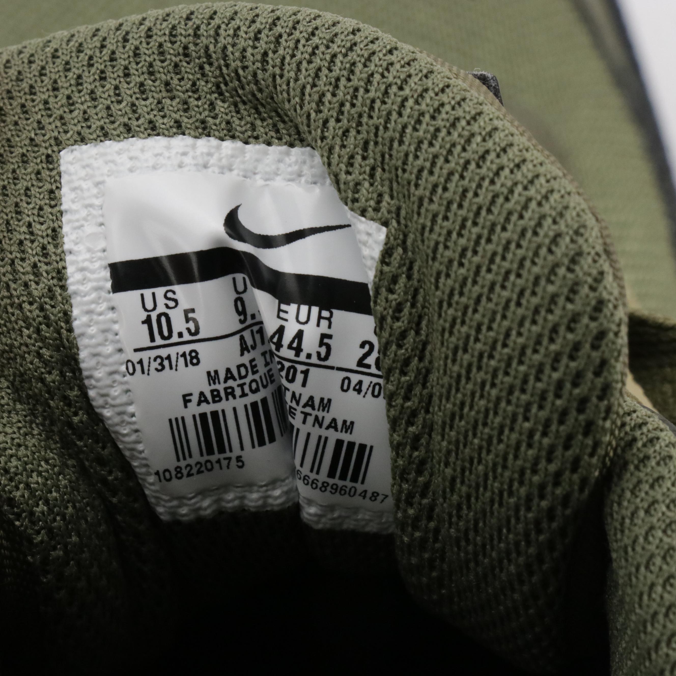 Men's Nike Air Max 90 Essential Medium Olive/Black Sneakers, With Box