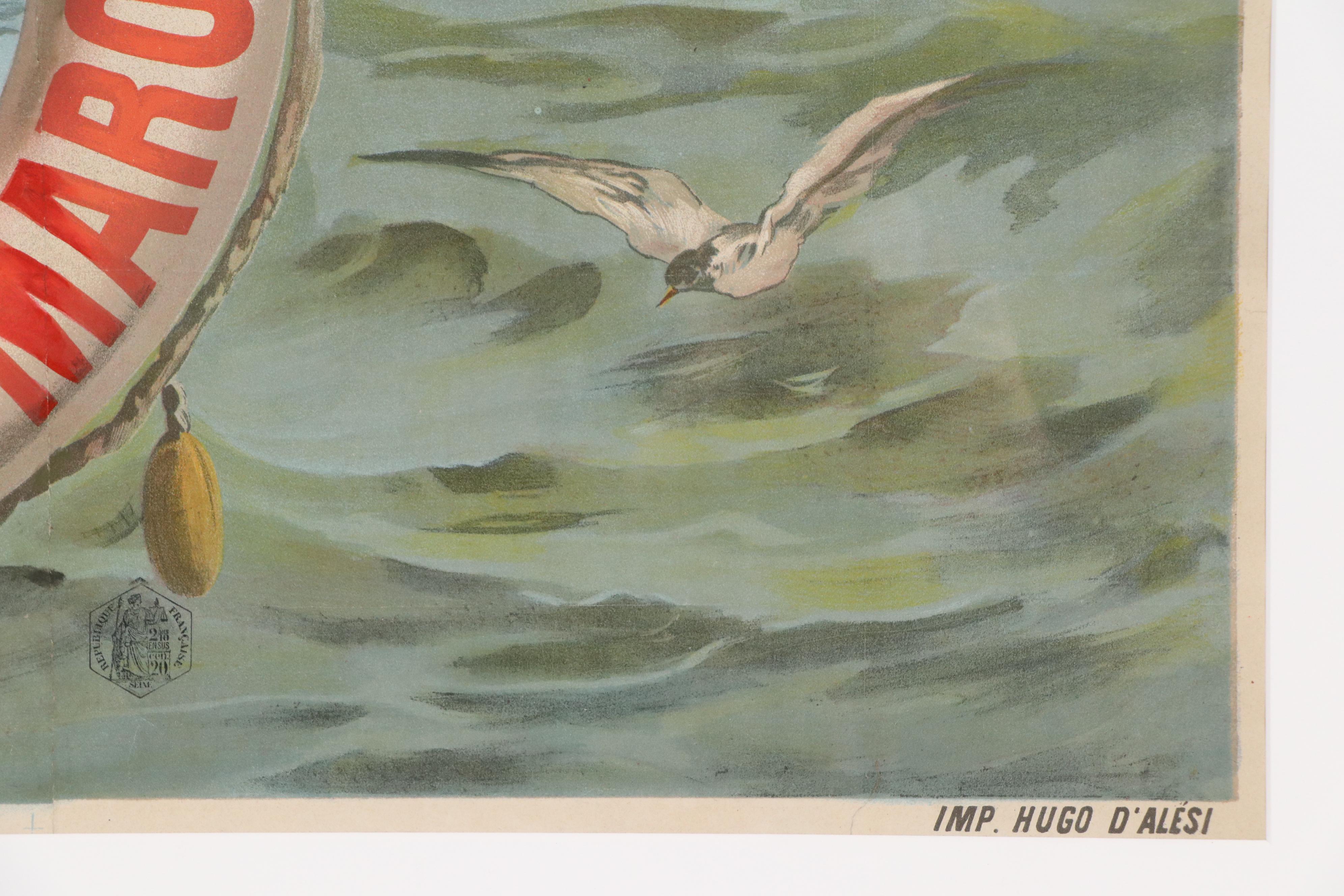 F. Hugo d'Alesi Chromolithograph "Voyages Circulaires," Early 20th Century