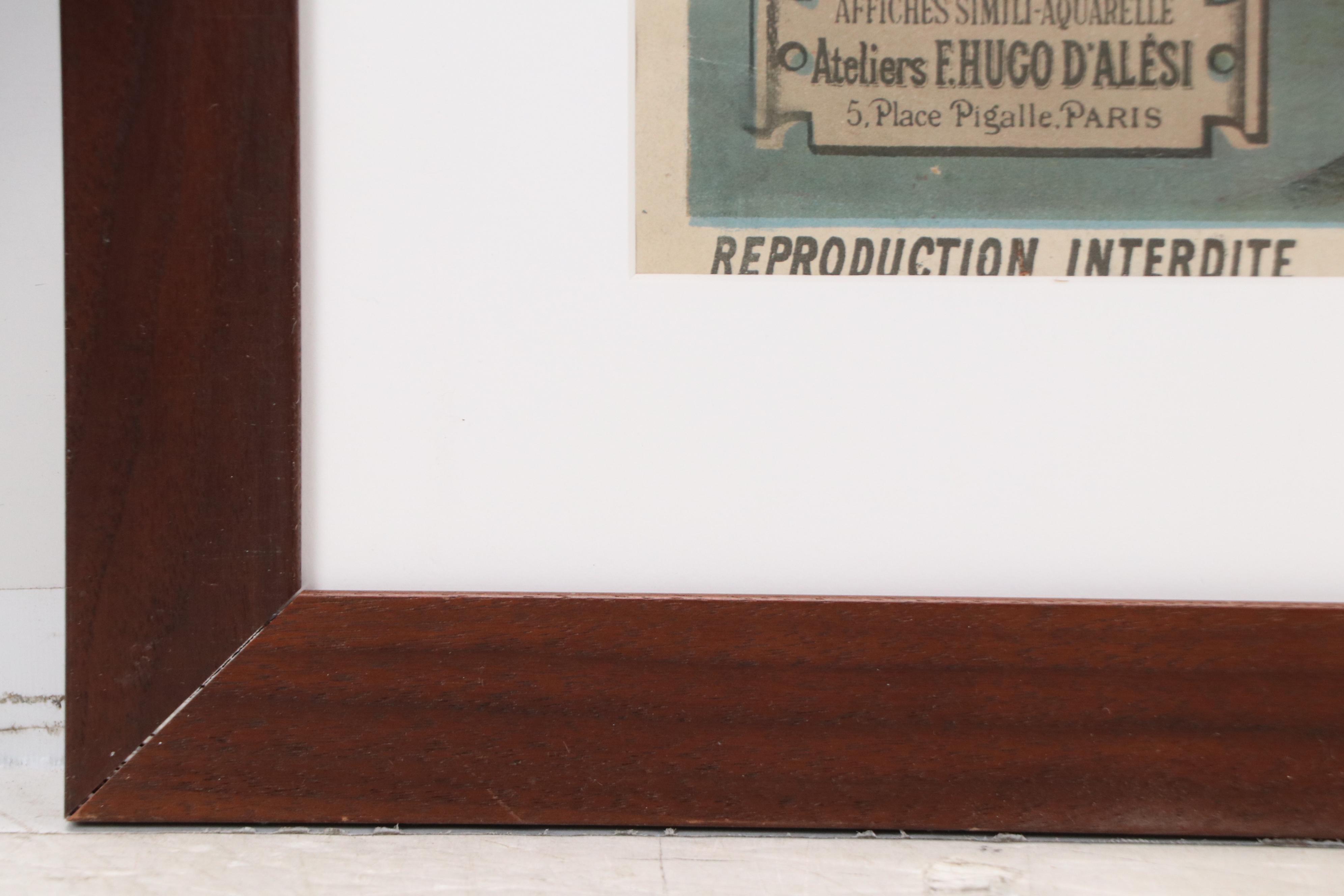 F. Hugo d'Alesi Chromolithograph "Voyages Circulaires," Early 20th Century