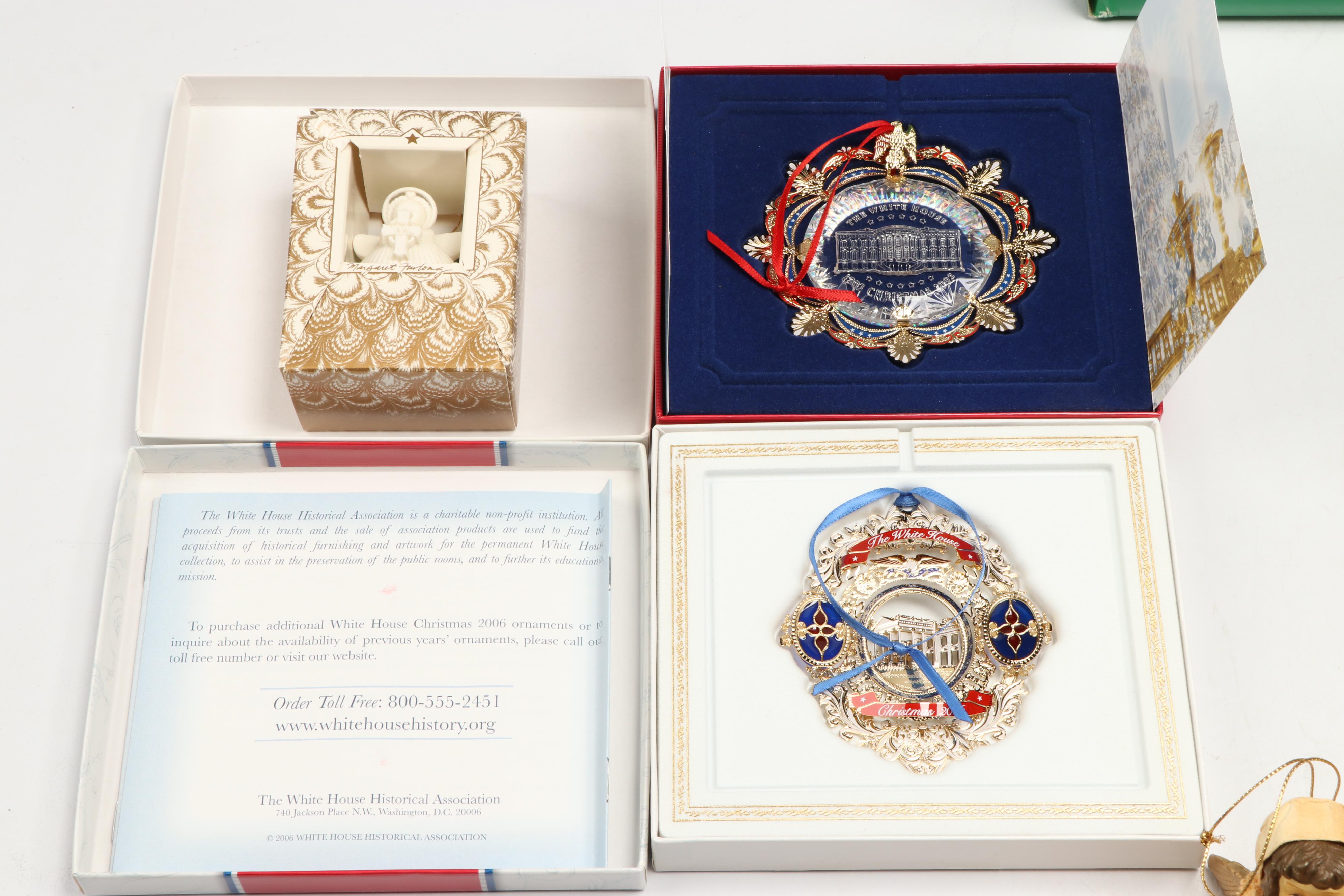 White House Annual with Lenox and Other Christmas Ornaments