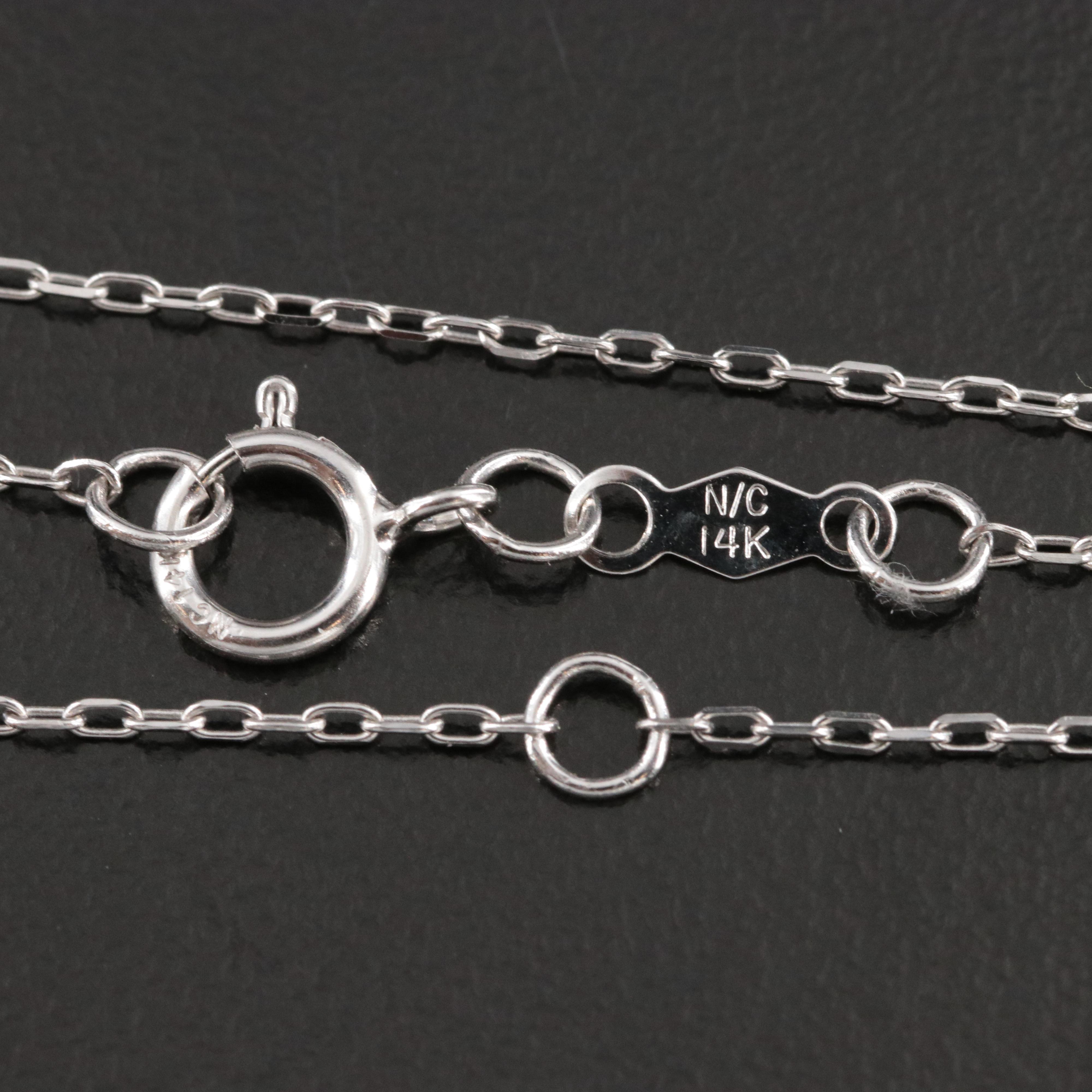 14K 1.05 CTW Lab Grown Diamond Heart Pendant Necklace