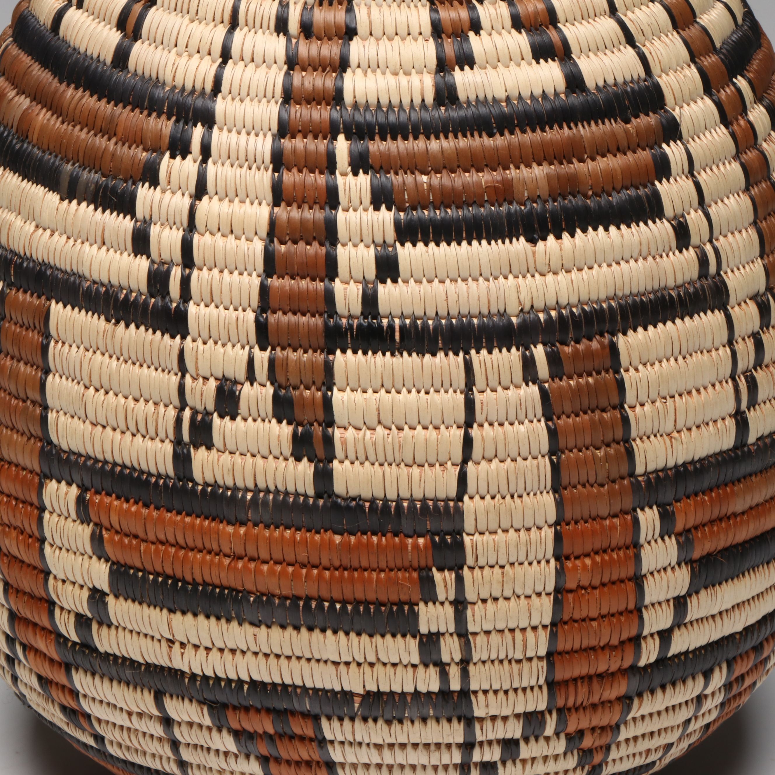 Zodwa Thangu and Norah Khumalo Zulu Handwoven Ilala Palm Ukhamba Baskets