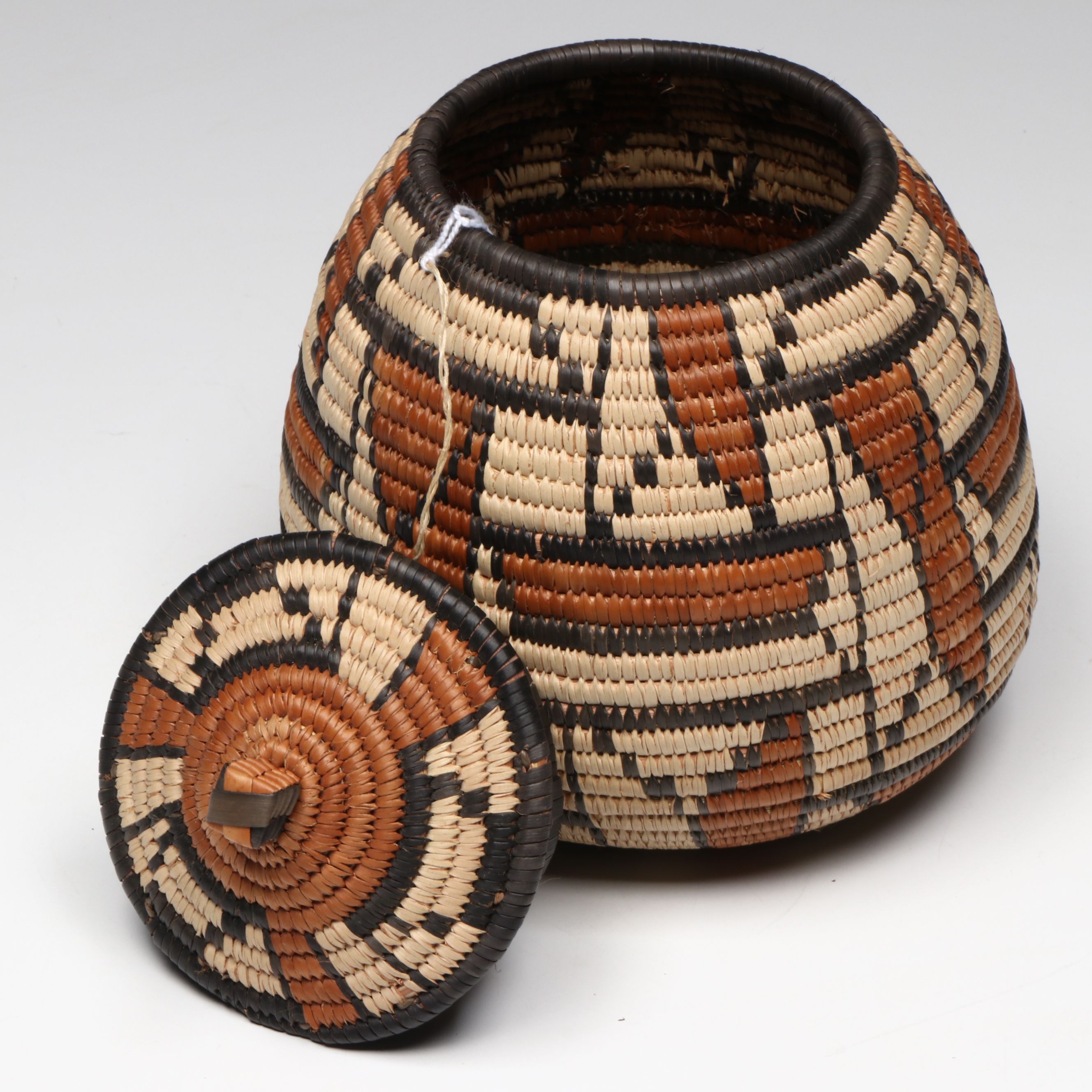 Zodwa Thangu and Norah Khumalo Zulu Handwoven Ilala Palm Ukhamba Baskets