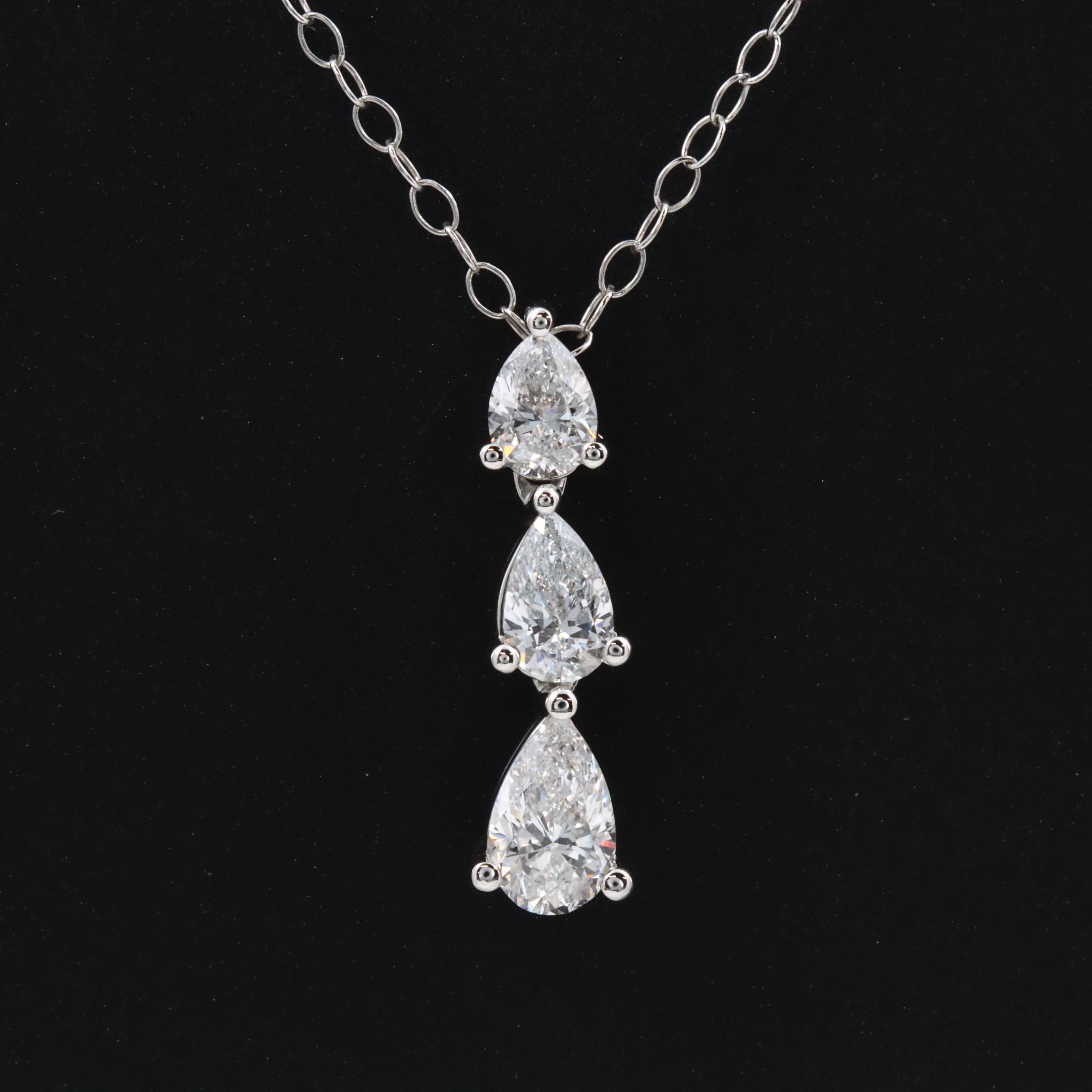 14K 1.01 CTW Lab Grown Diamond Necklace