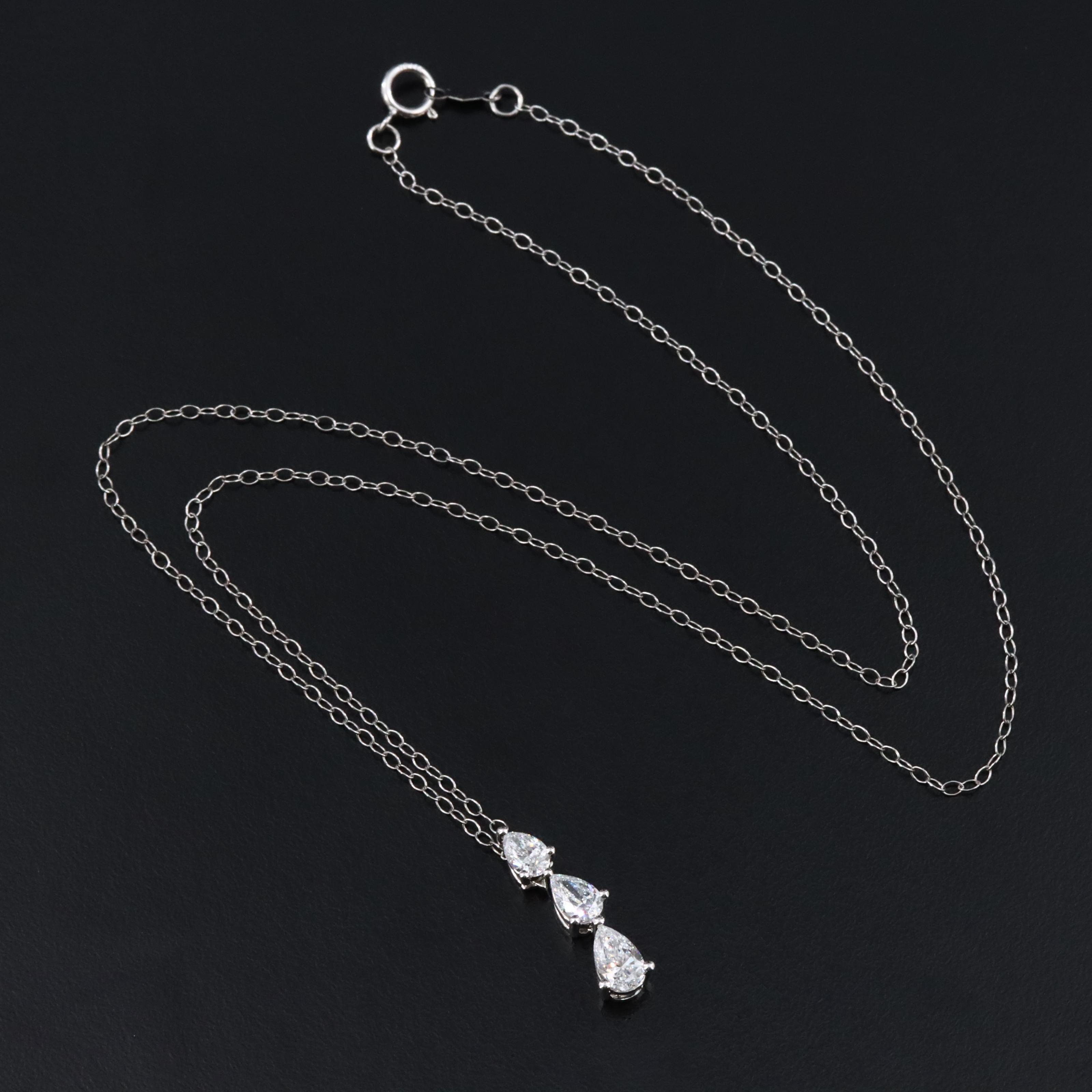 14K 1.01 CTW Lab Grown Diamond Necklace