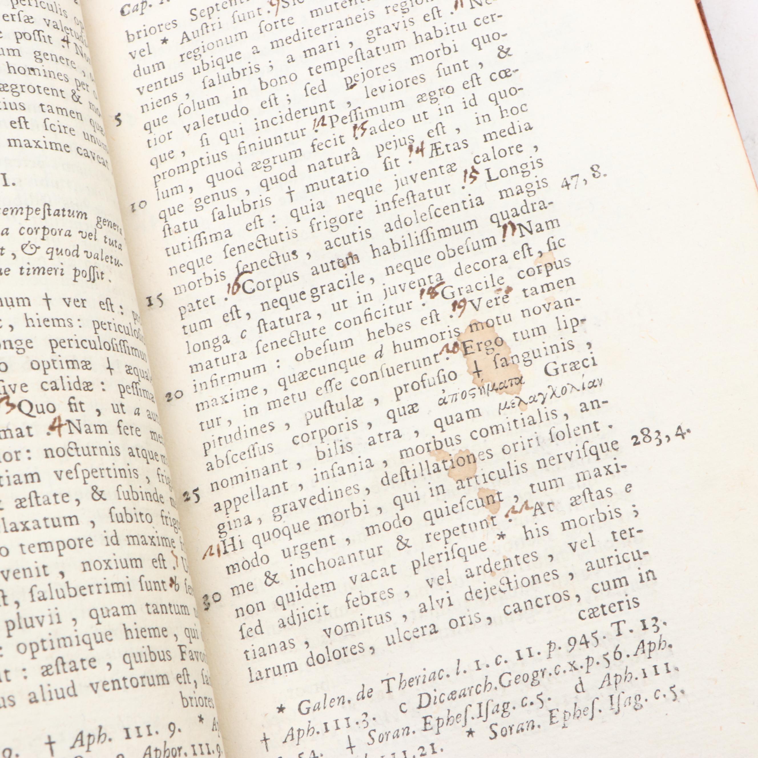 "Samonicas De Medicina" Vol. I by Aulus Cornelius Celsus and More