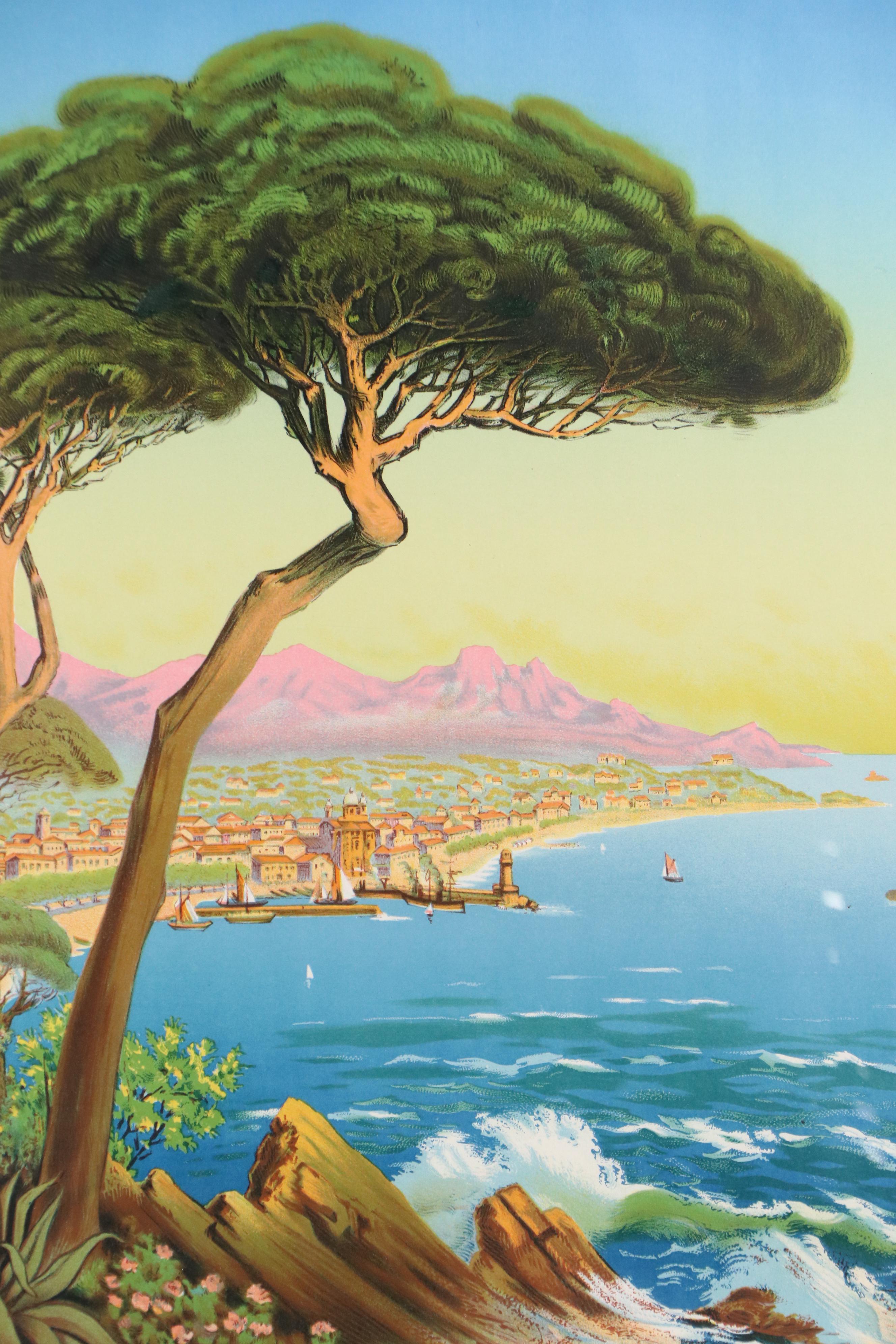 Adelin Morel de Tanguy Chromolithograph "Saint-Raphaël," Early 20th Century