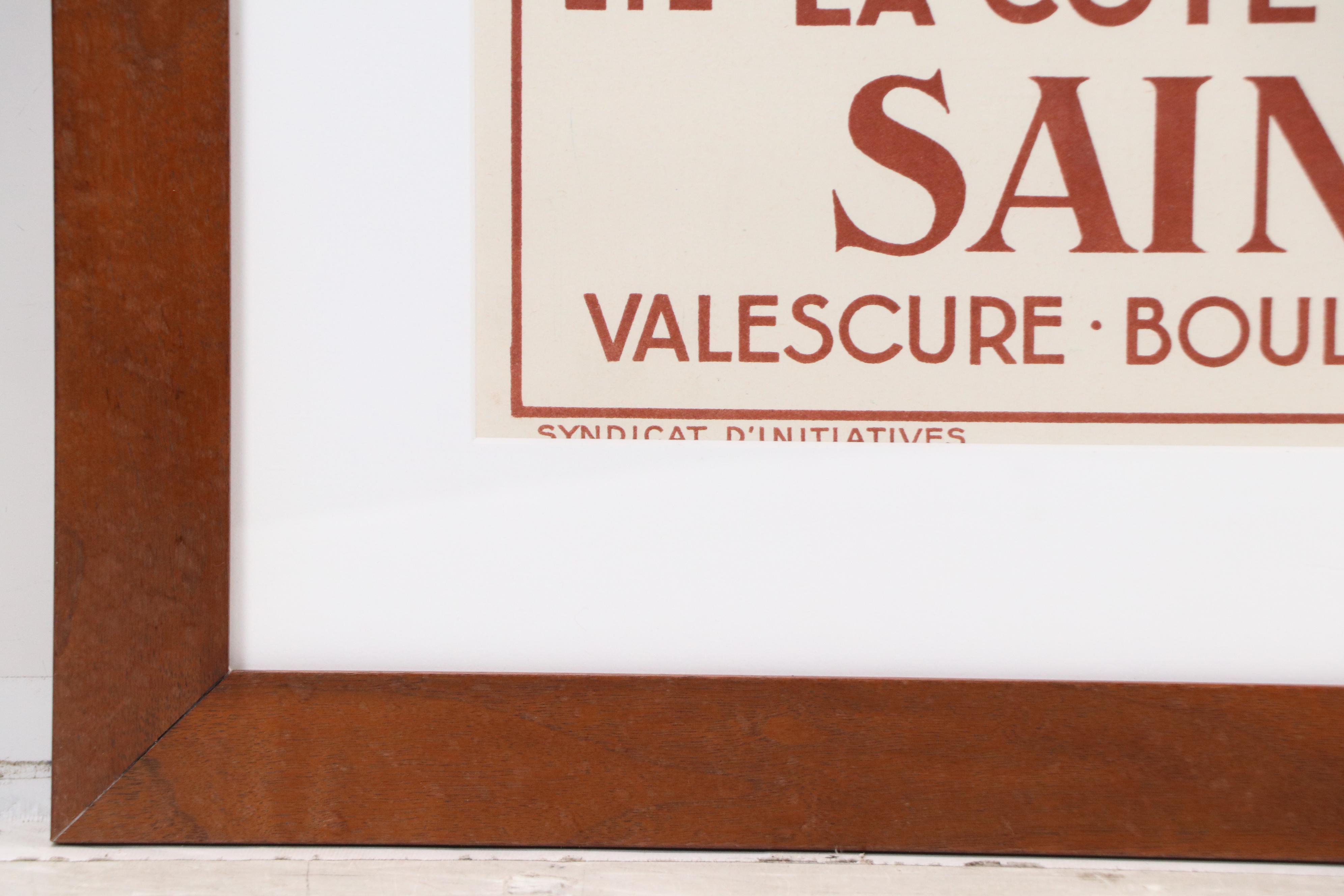 Adelin Morel de Tanguy Chromolithograph "Saint-Raphaël," Early 20th Century