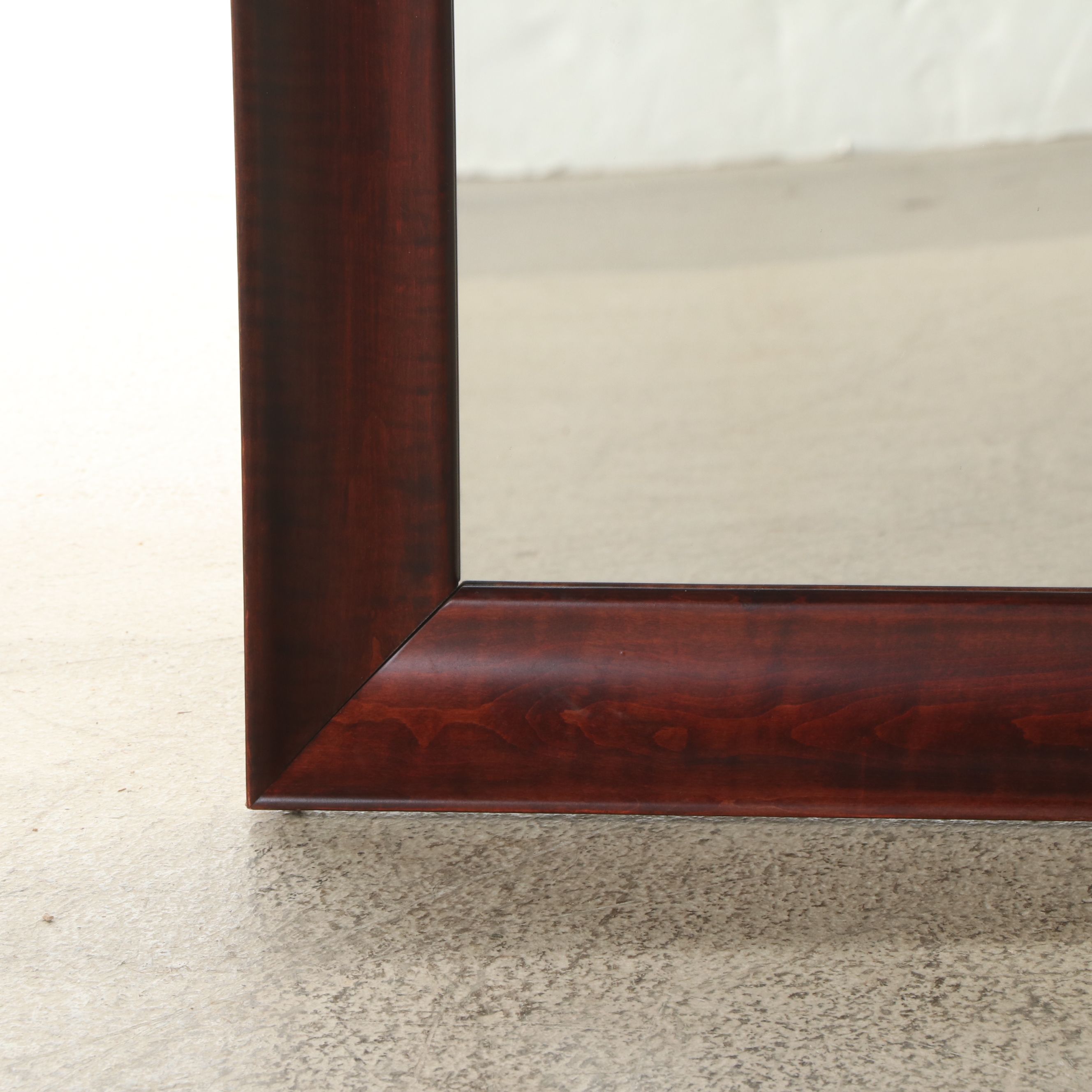 Mahogany Ogee Framed Wall Mirror